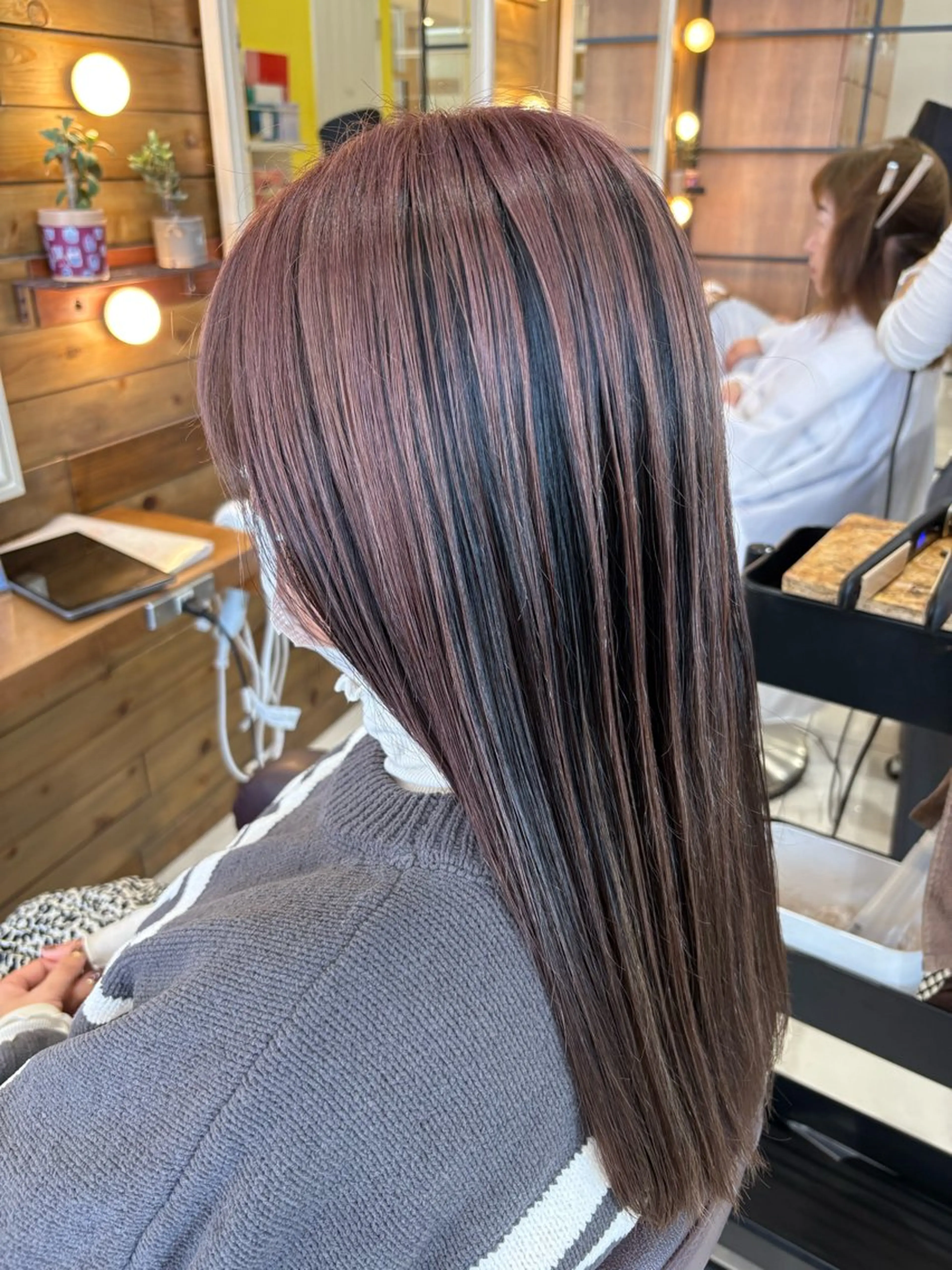 ロング カラー Ancheri by flammeum戸塚店所属・ひな/ボブカット/ ブリーチなしWカラーのヘアスタイル