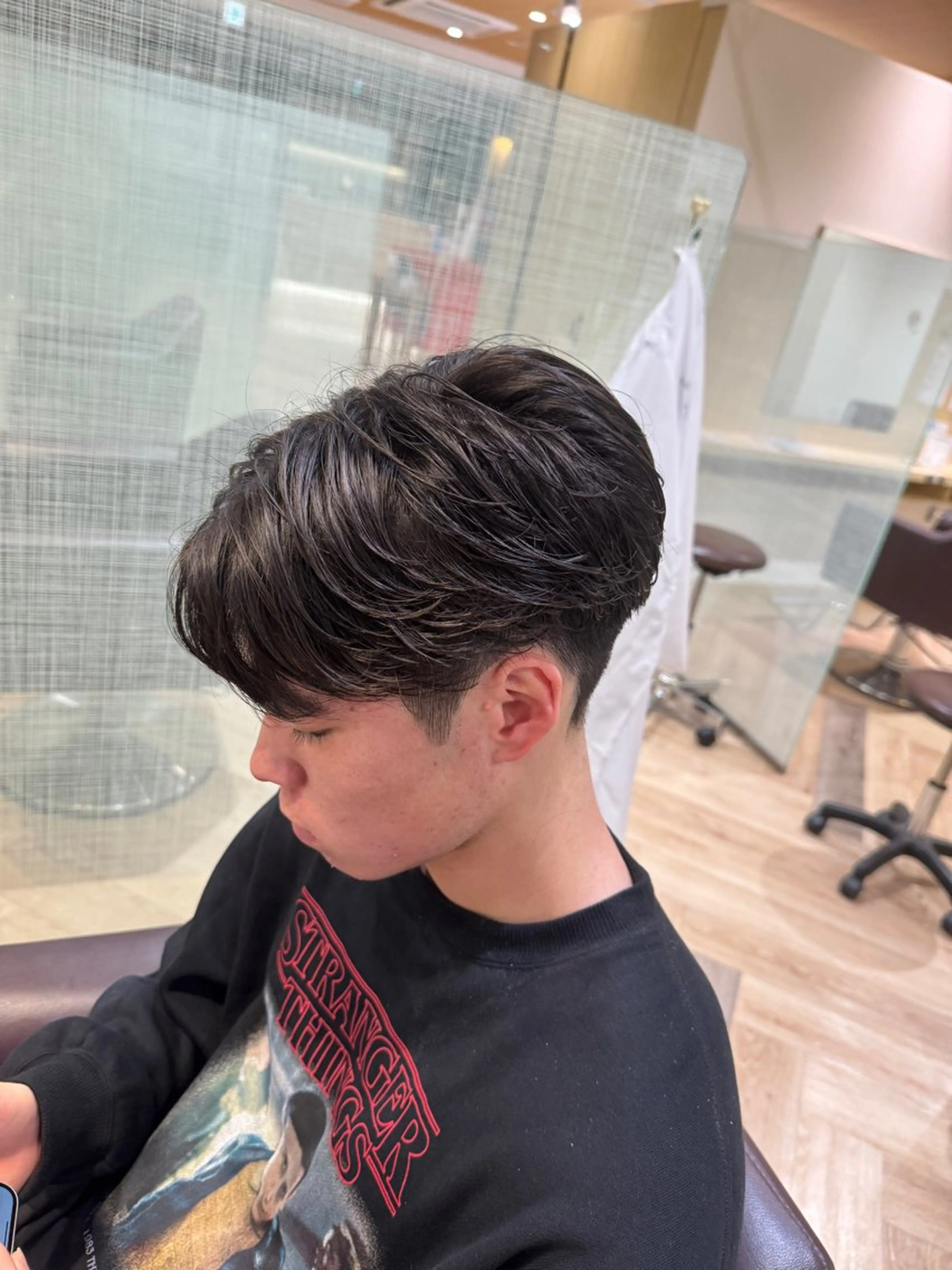 ショート メンズ メンズ特化/ センターパート/八谷のヘアスタイル