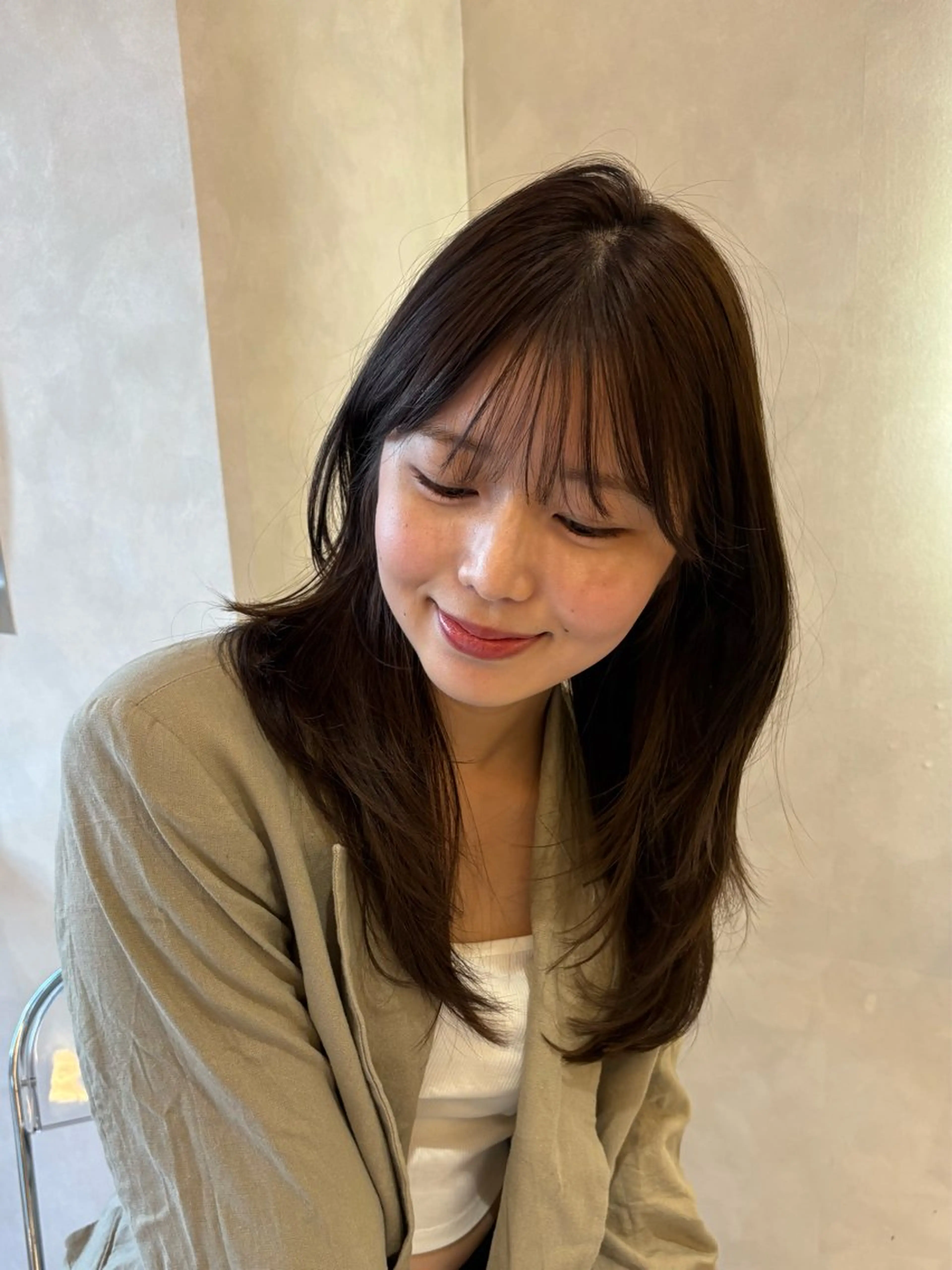 ロング カラー ベージュカラー 韓国風ヘア enu hair所属・ショートモデル募集 エクステ専門店まりこのその他イメージ