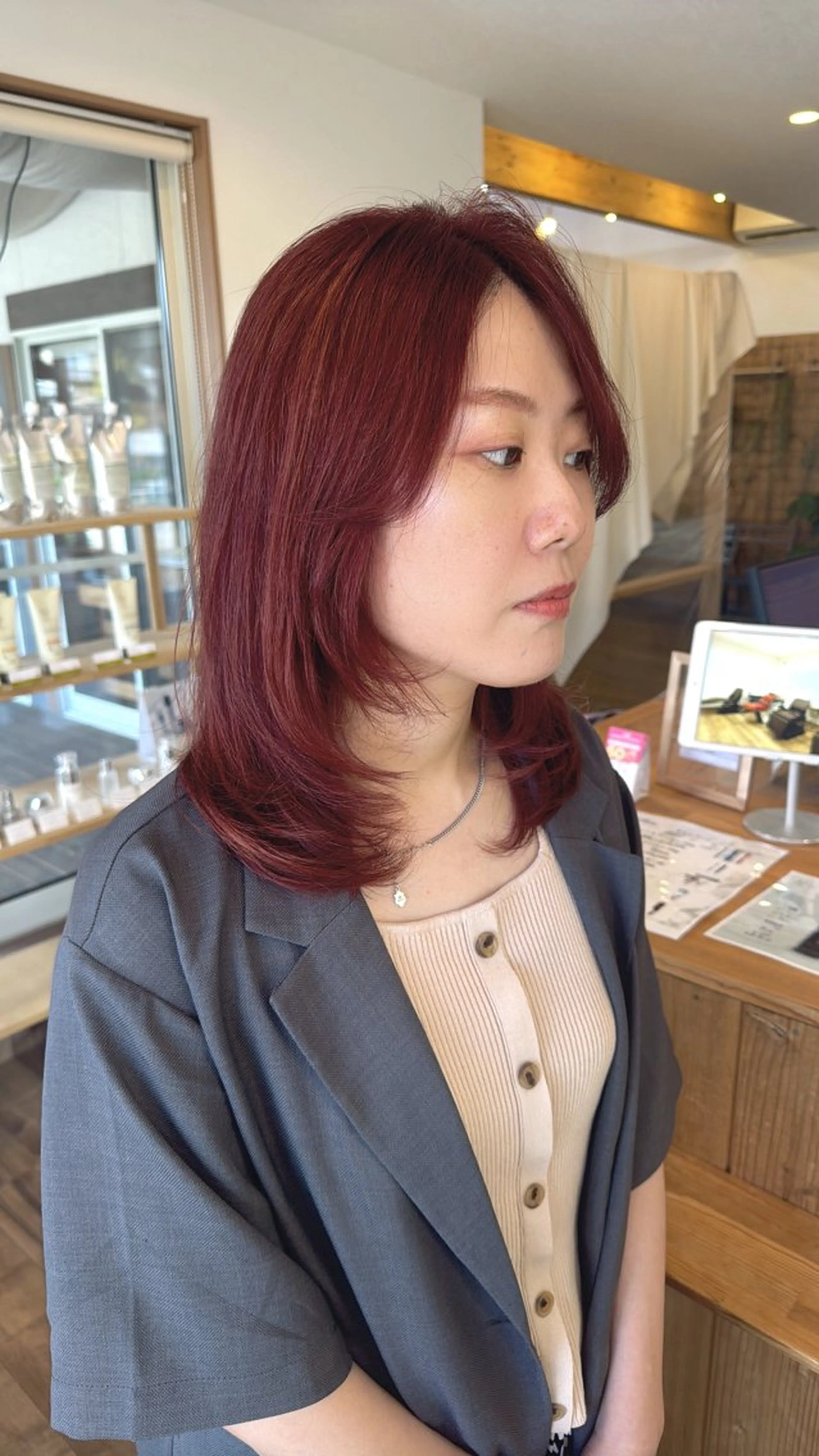 ミディアム ヘアカラー トリートメント Claire 【クレール】所属・富山駅徒歩8分/ 透明感カラーみきやのヘアスタイル