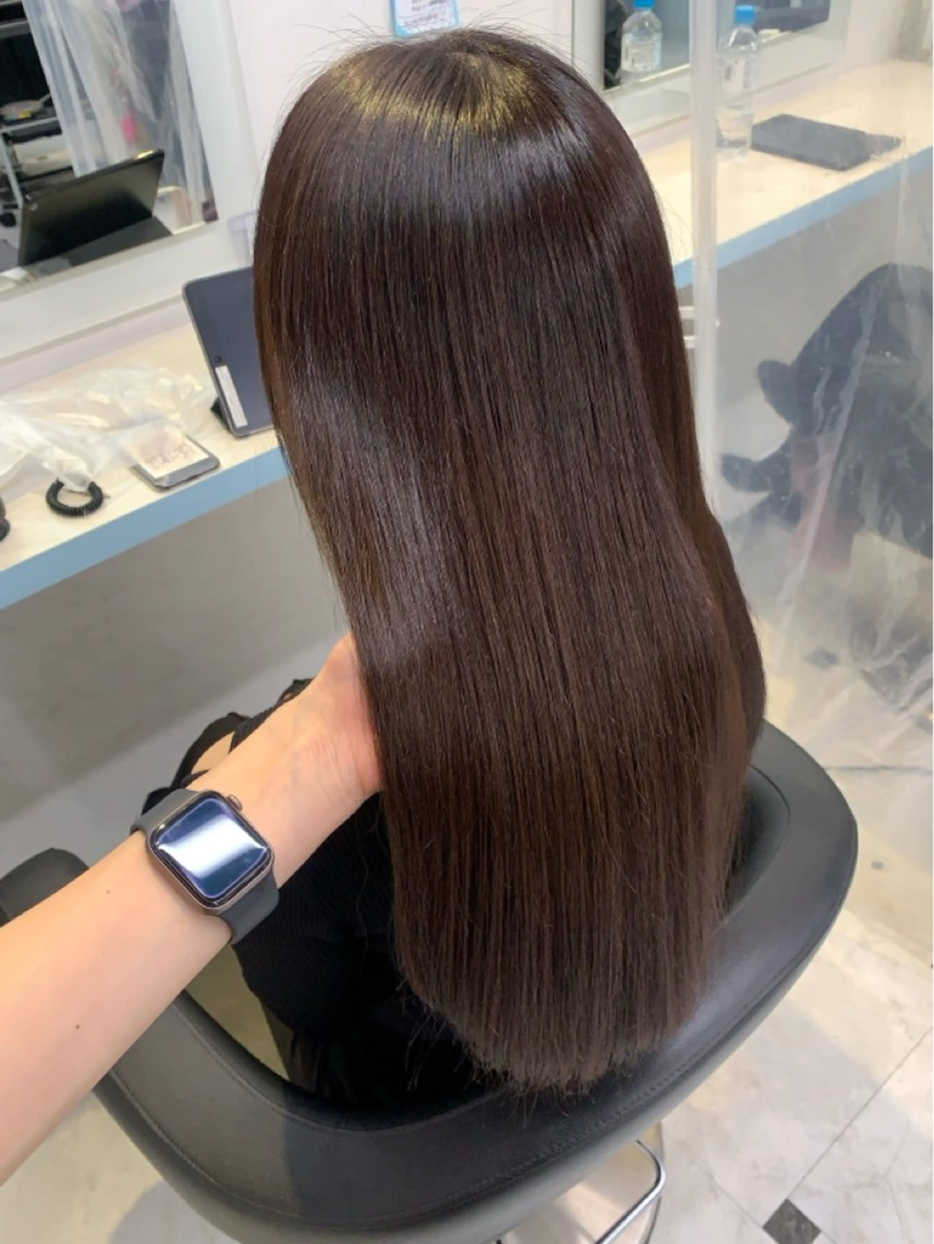 ロング カラー ヘアカラー トリートメント ナチュラルベージュ 🧸yuuna🧋のヘアスタイル