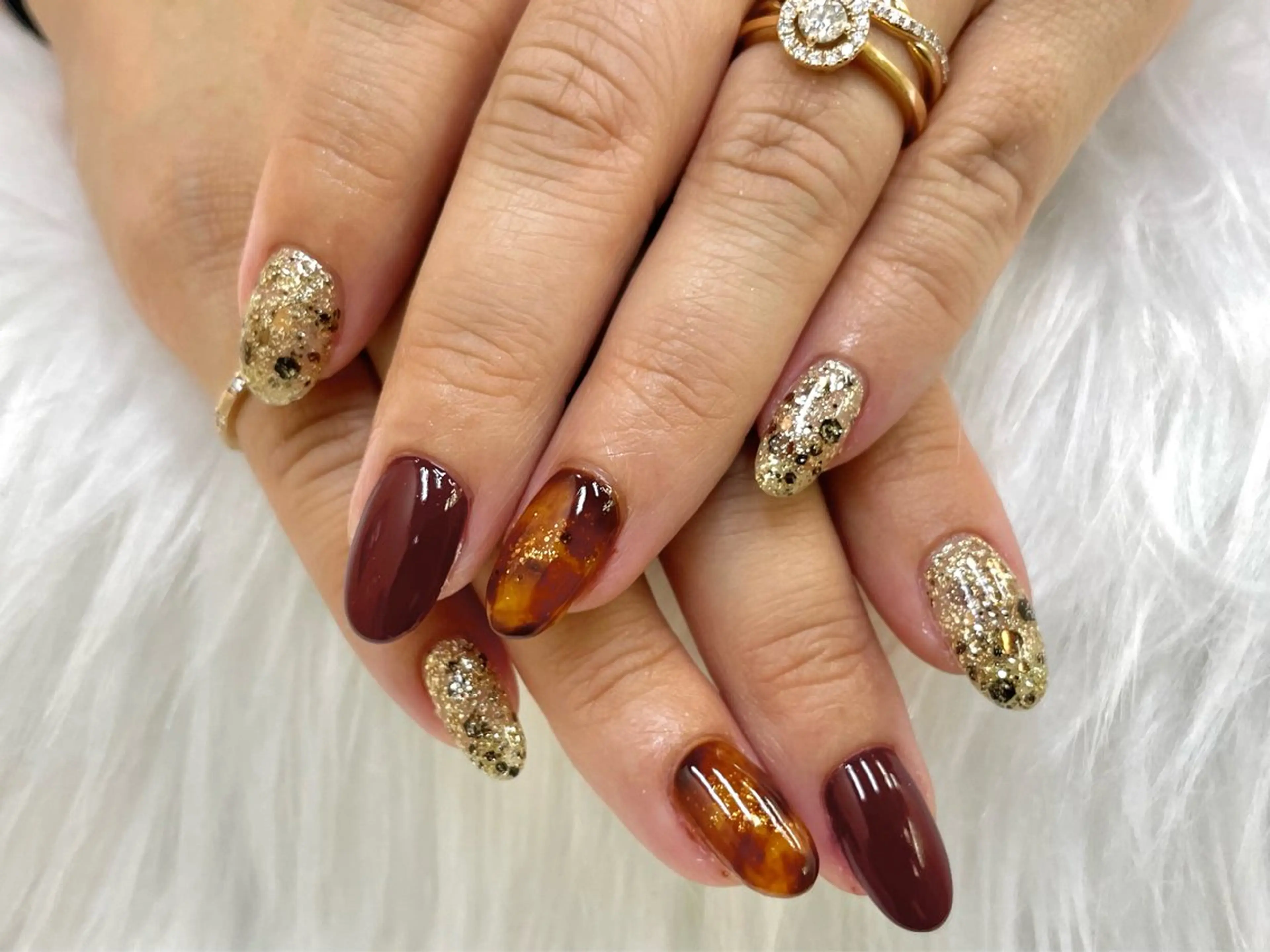 【ソフトジェルオフ込み】シンプルトレンドハンドネイル¥8,030の写真