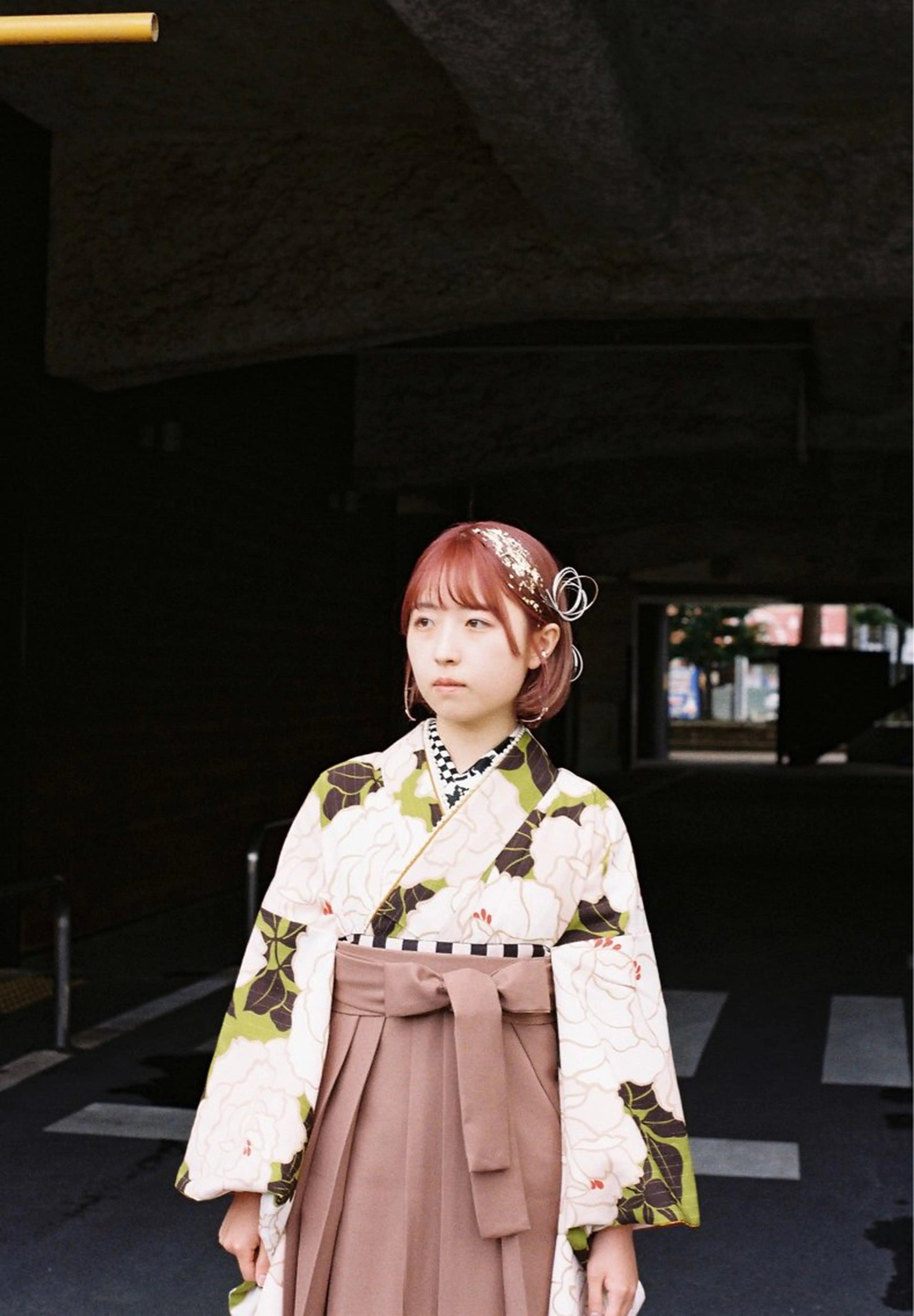 ショート ヘアアレンジ Yui. ハイトーン/パーマ/のヘアスタイル