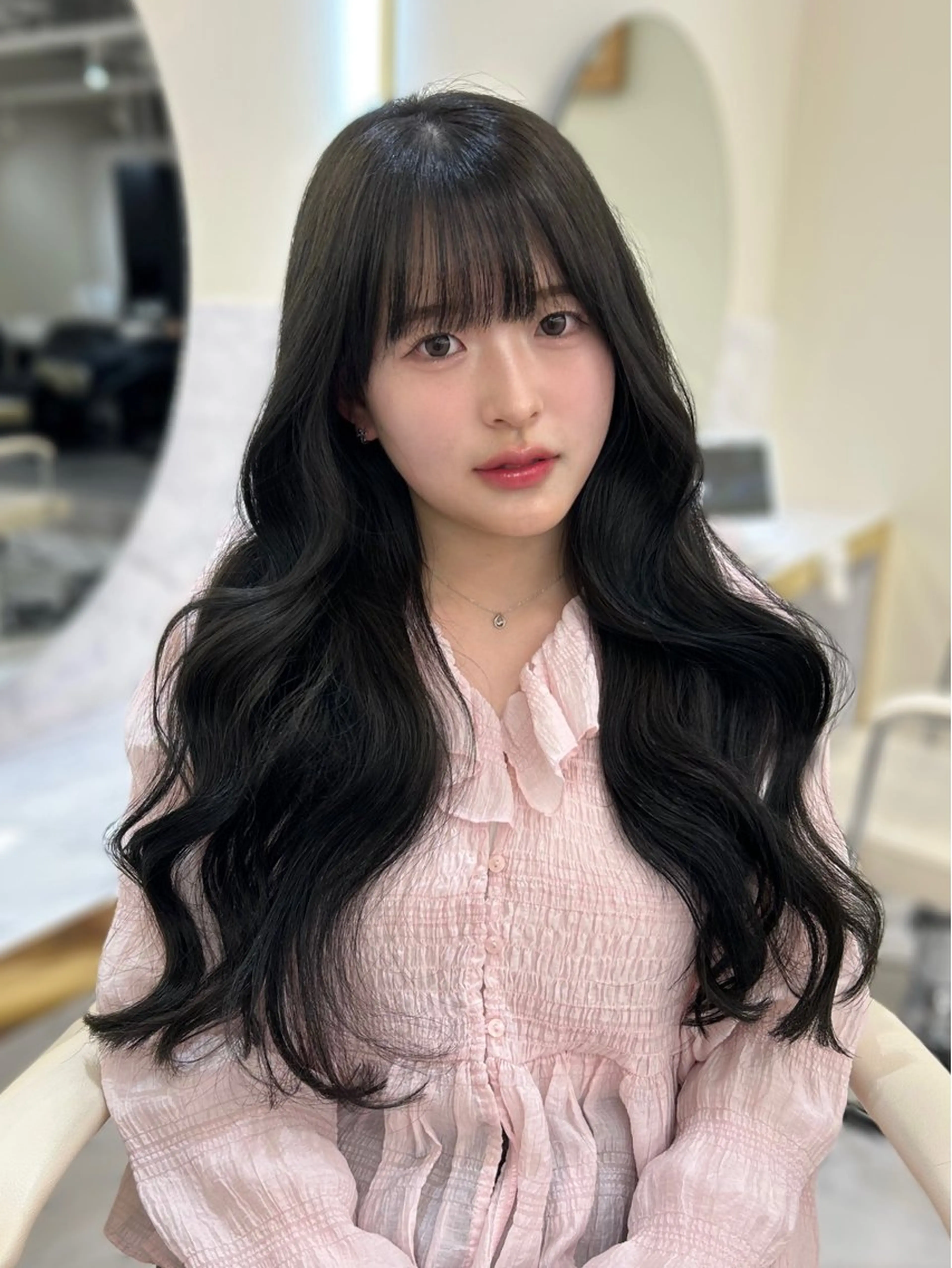 ロング カラー ヘアアレンジ カット ヘアカラー トリートメント maoブリーチ無し 似合わせカラーのヘアスタイル