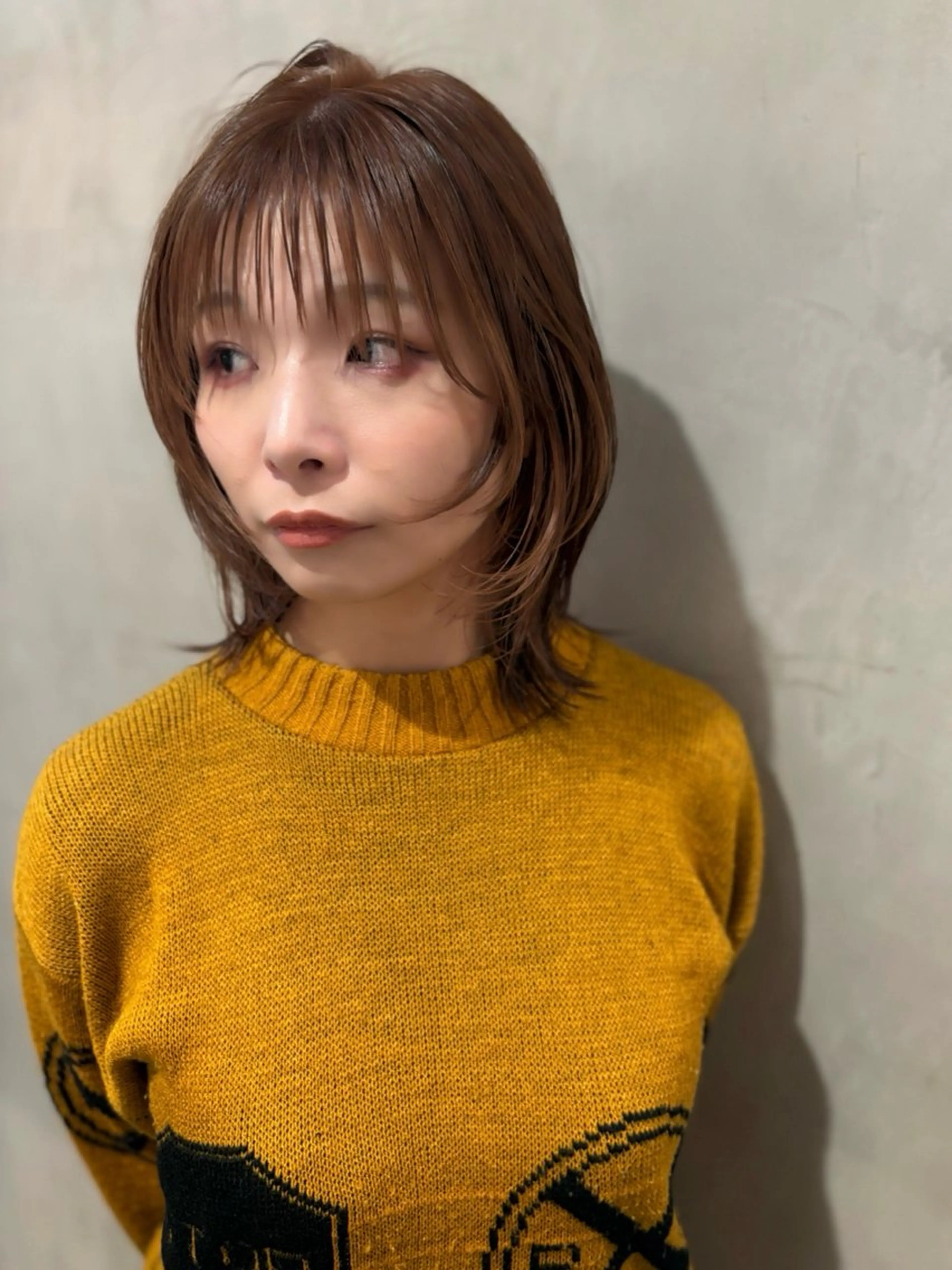 ミディアム カラー カット ヘアカラー トリートメント 優作 〜圧倒的信頼〜のヘアスタイル