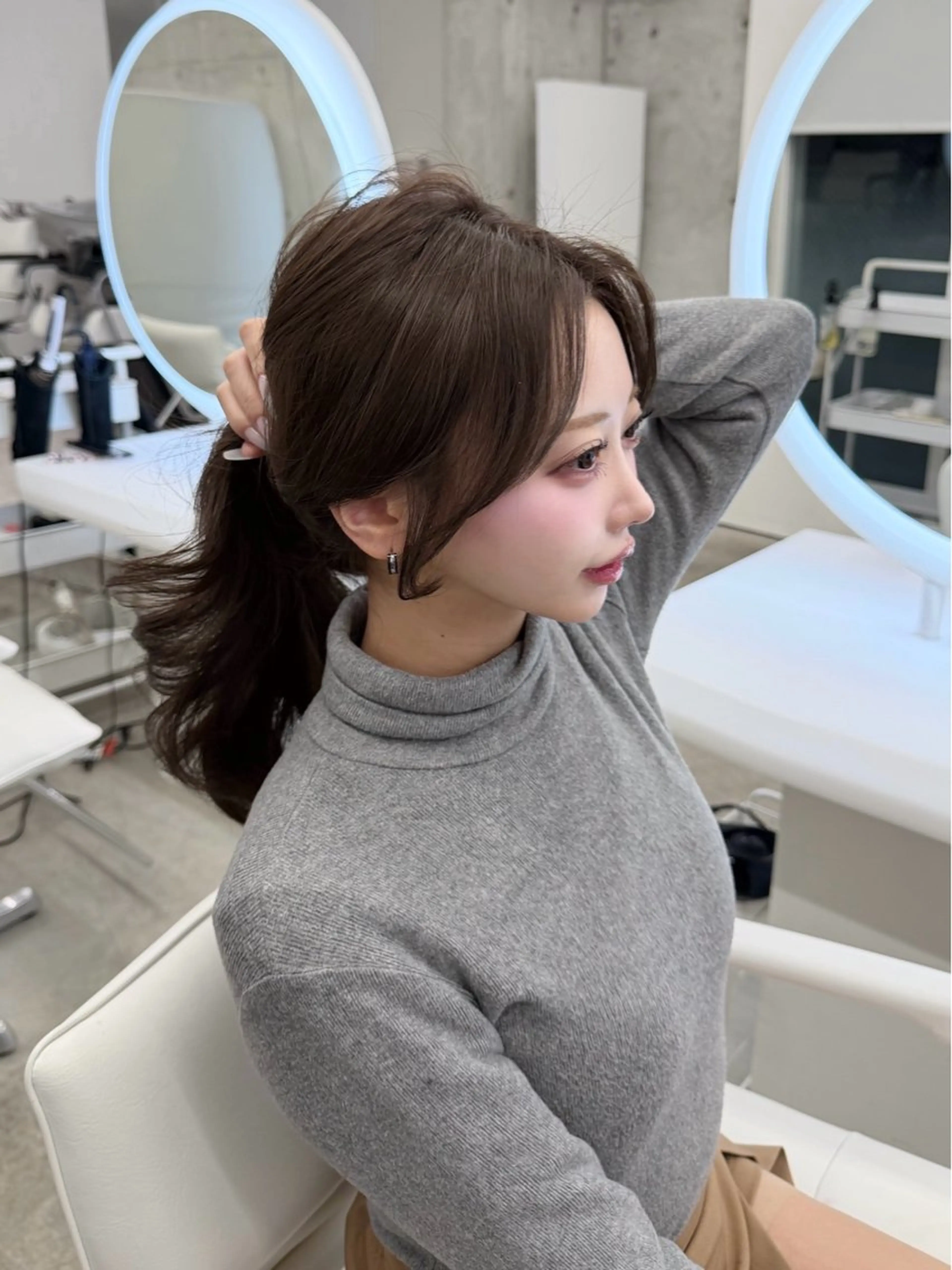 全体カット＋前髪顔周りカットの写真