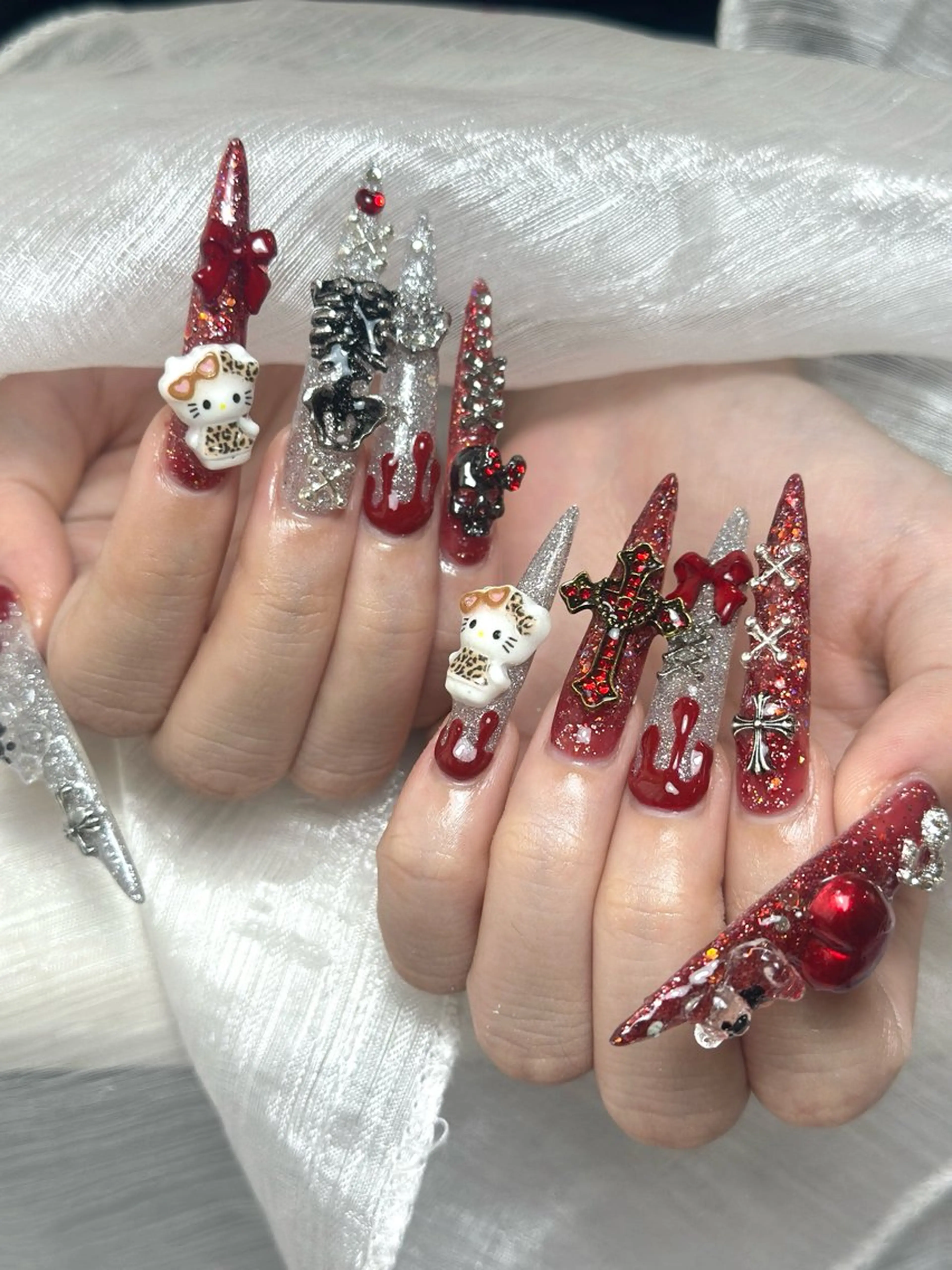 ネイル アートネイル ジェルネイル マグネットネイル ハンドネイル JennNail_ マオのネイルデザイン