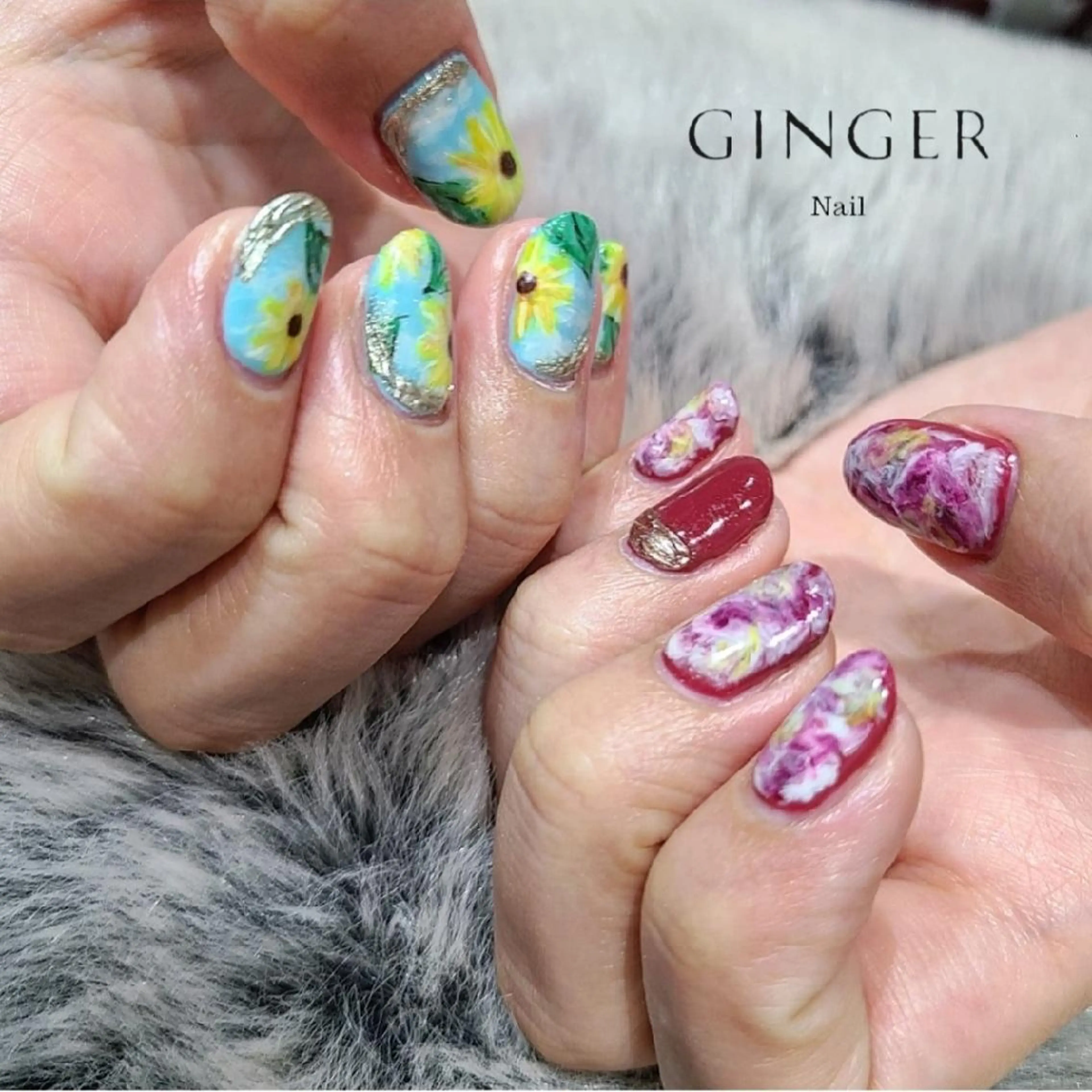 ネイル ハンドネイル GINGER所属・GINGER  斎藤舞のネイルデザイン