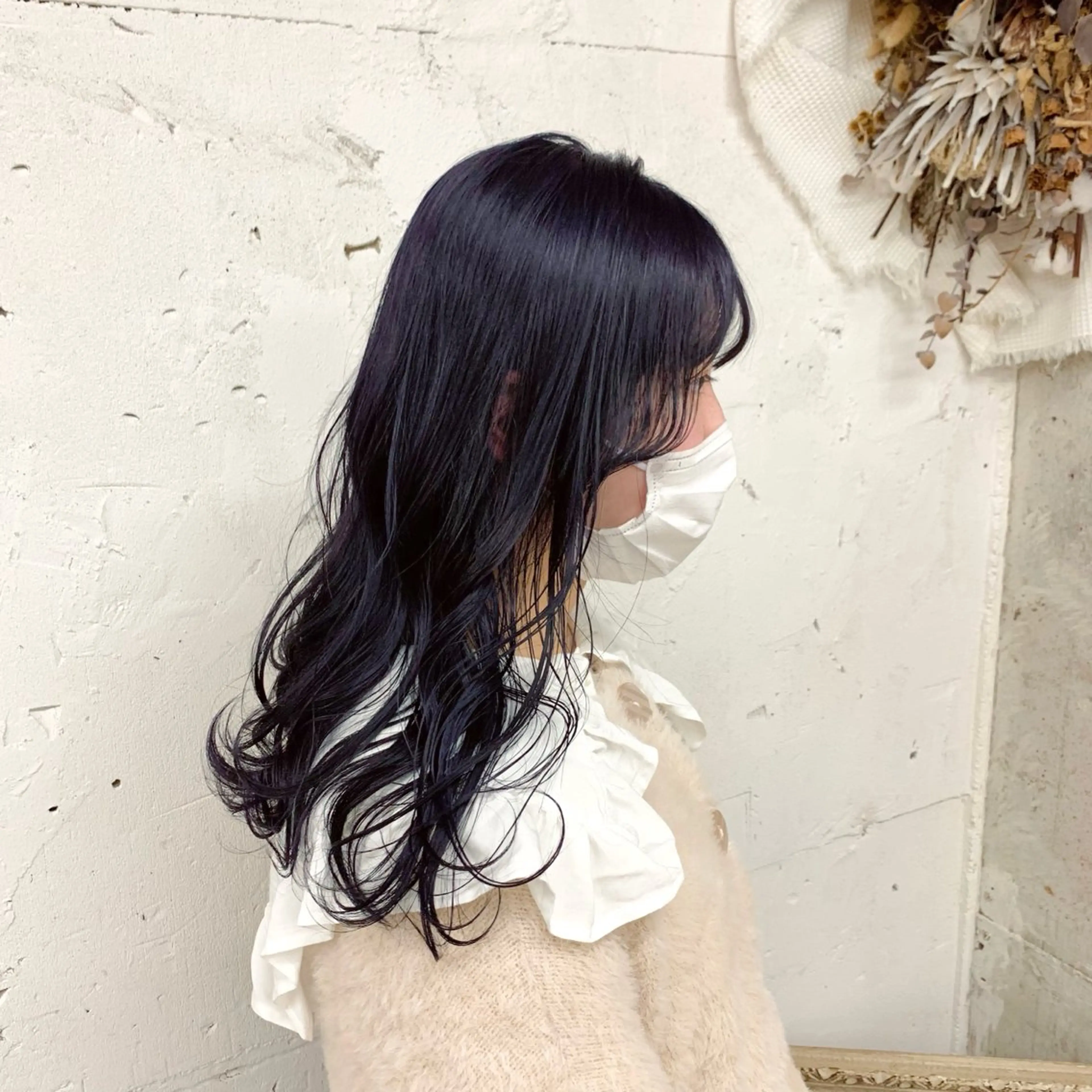 セミロング カラー Noele hair atelier(ノエルヘアアトリエ)所属・北上ゆい/個性派/ ナチュラルアレンジのヘアスタイル