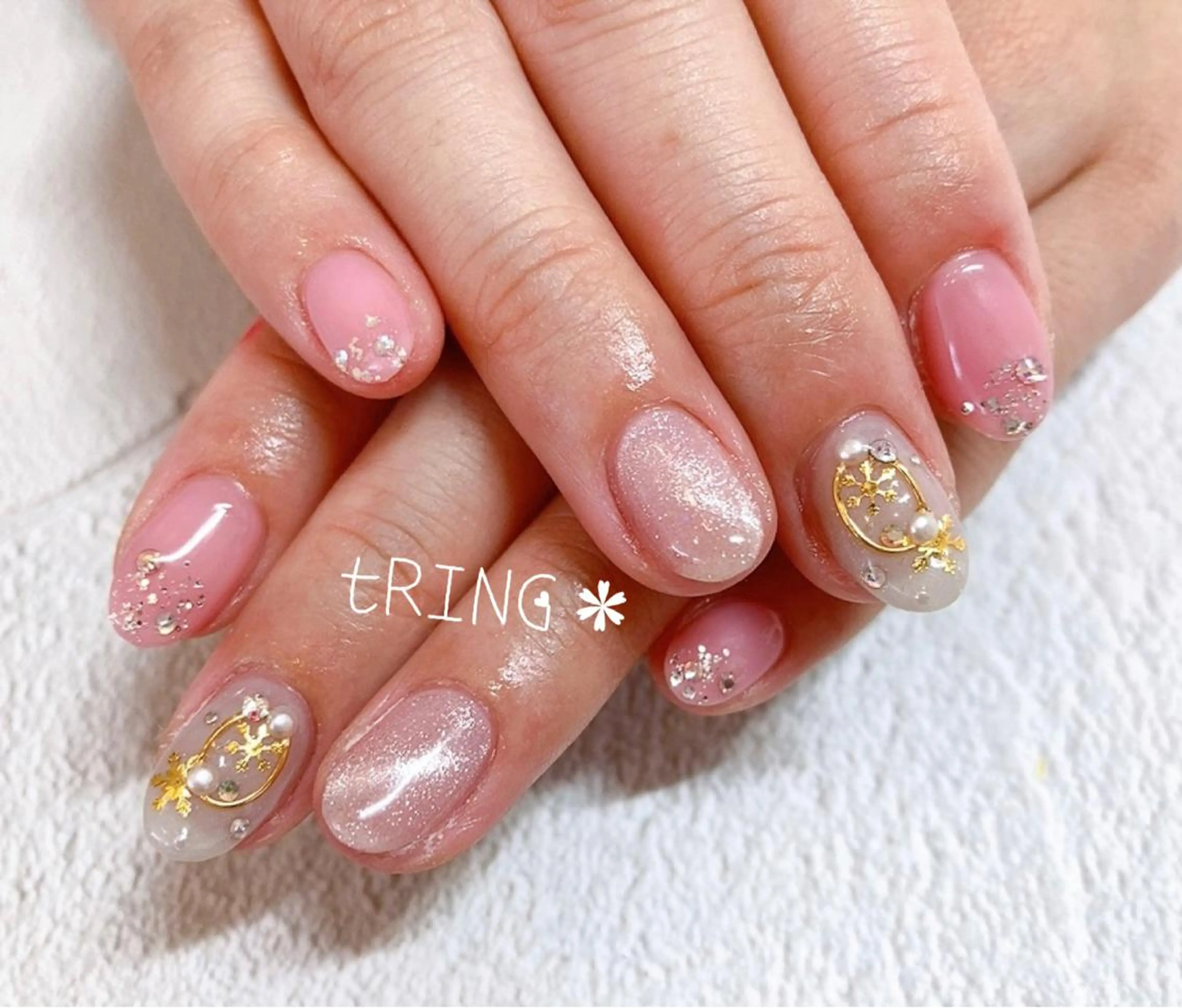 ネイル ハンドネイル tRING＊ しいの木台のネイルデザイン