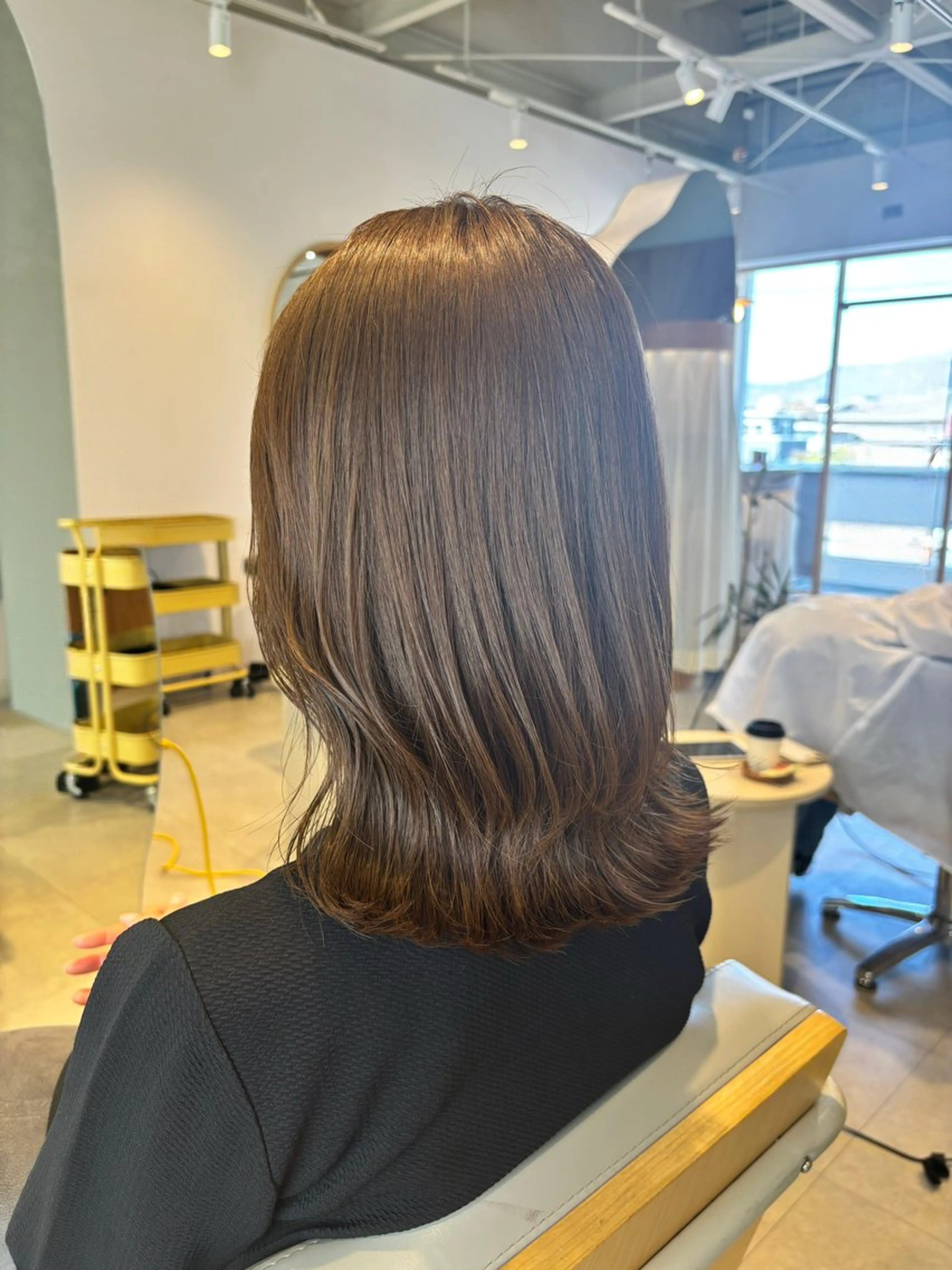 ミディアム カラー カット ヘアカラー トリートメント manami / muku.のヘアスタイル