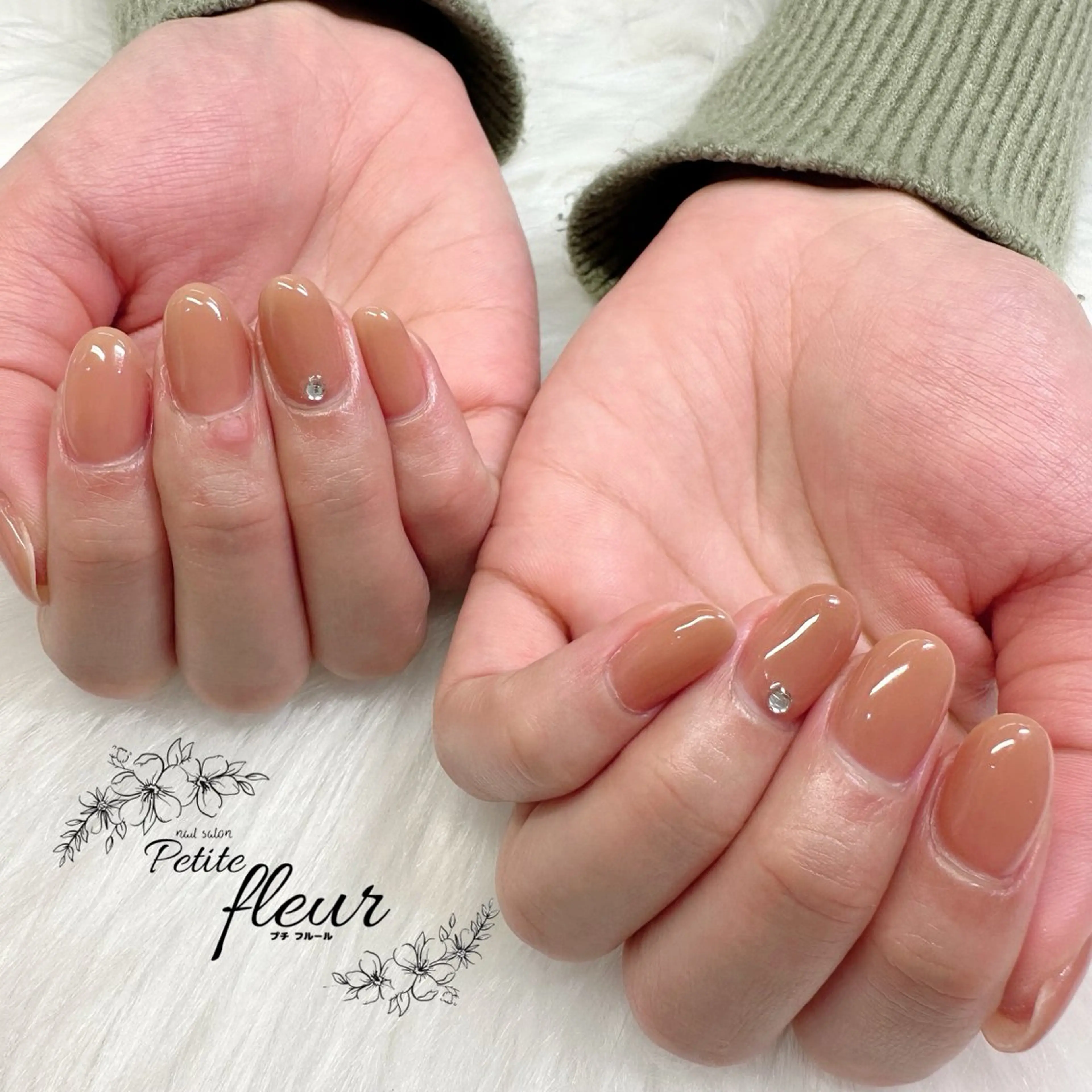 ネイル オレンジ ハンドネイル ❁⃘*。Petite fleur❁⃘*りさのネイルデザイン