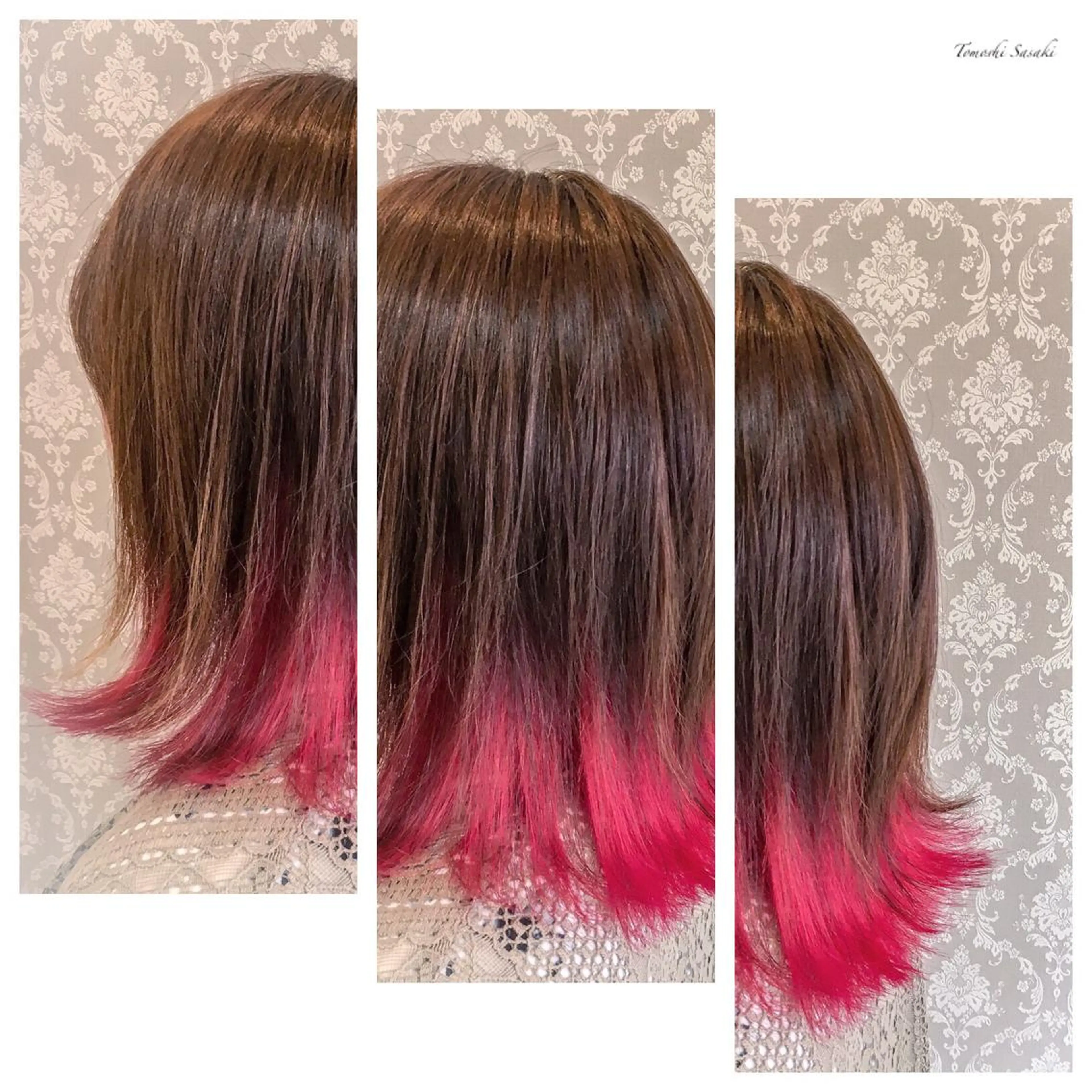 カラー インナーカラー ササキ トモシのヘアスタイル