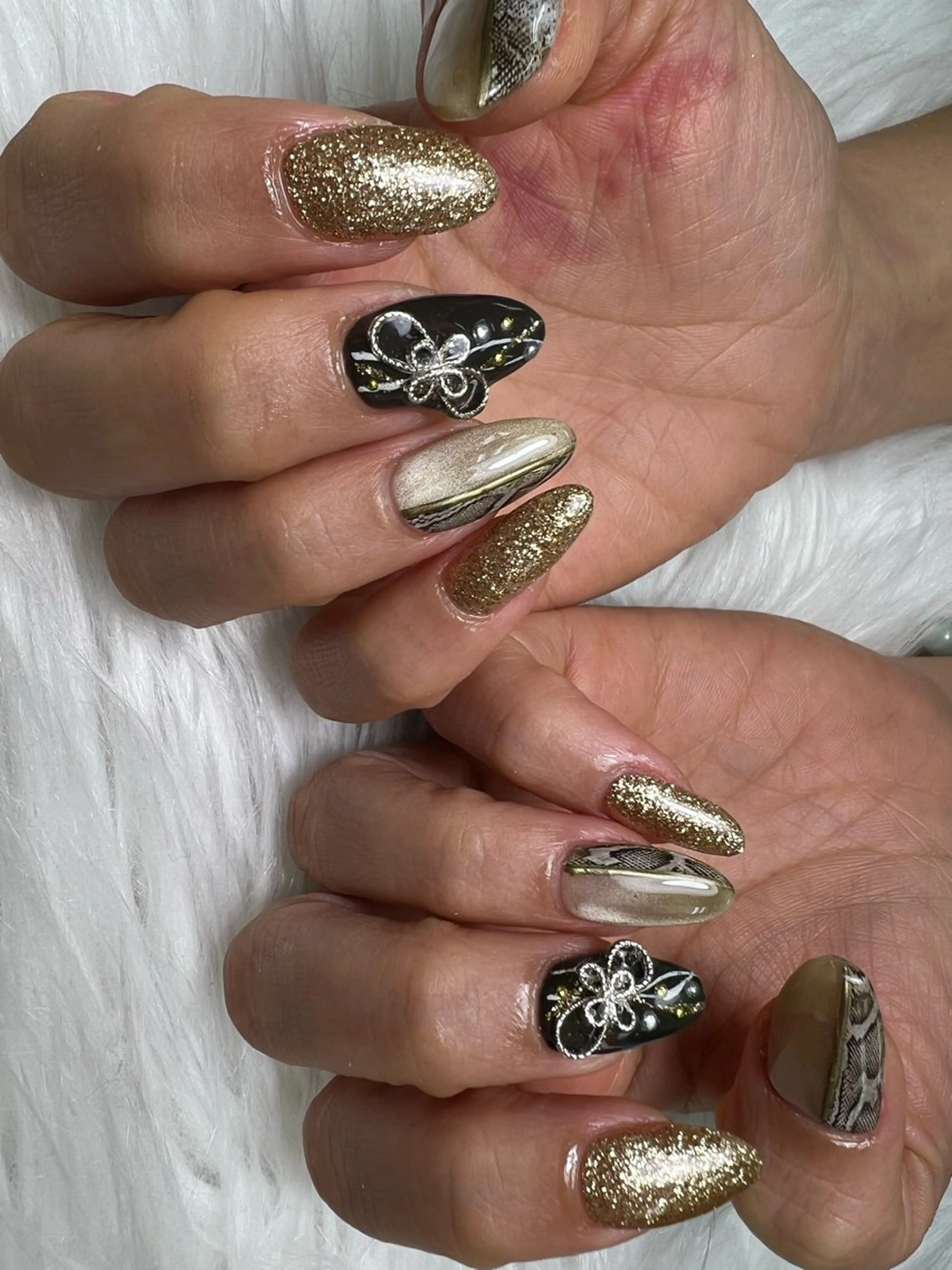 ネイル ハンドネイル Mana‪ ‪·͜· ❤︎‬のネイルデザイン