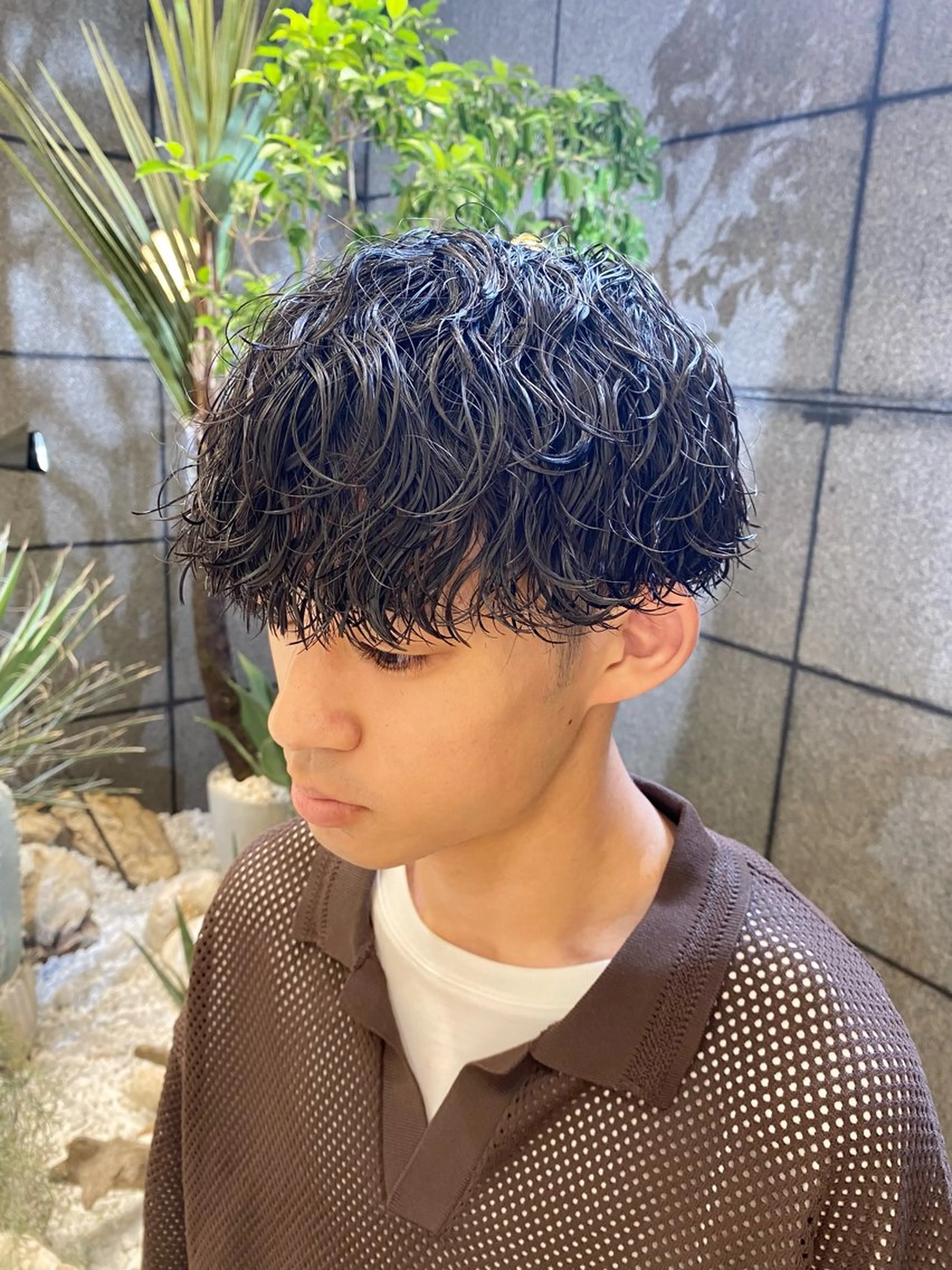 パーマ メンズ カット パーマ 酸スト/フェザー パーマ/三谷海斗のヘアスタイル