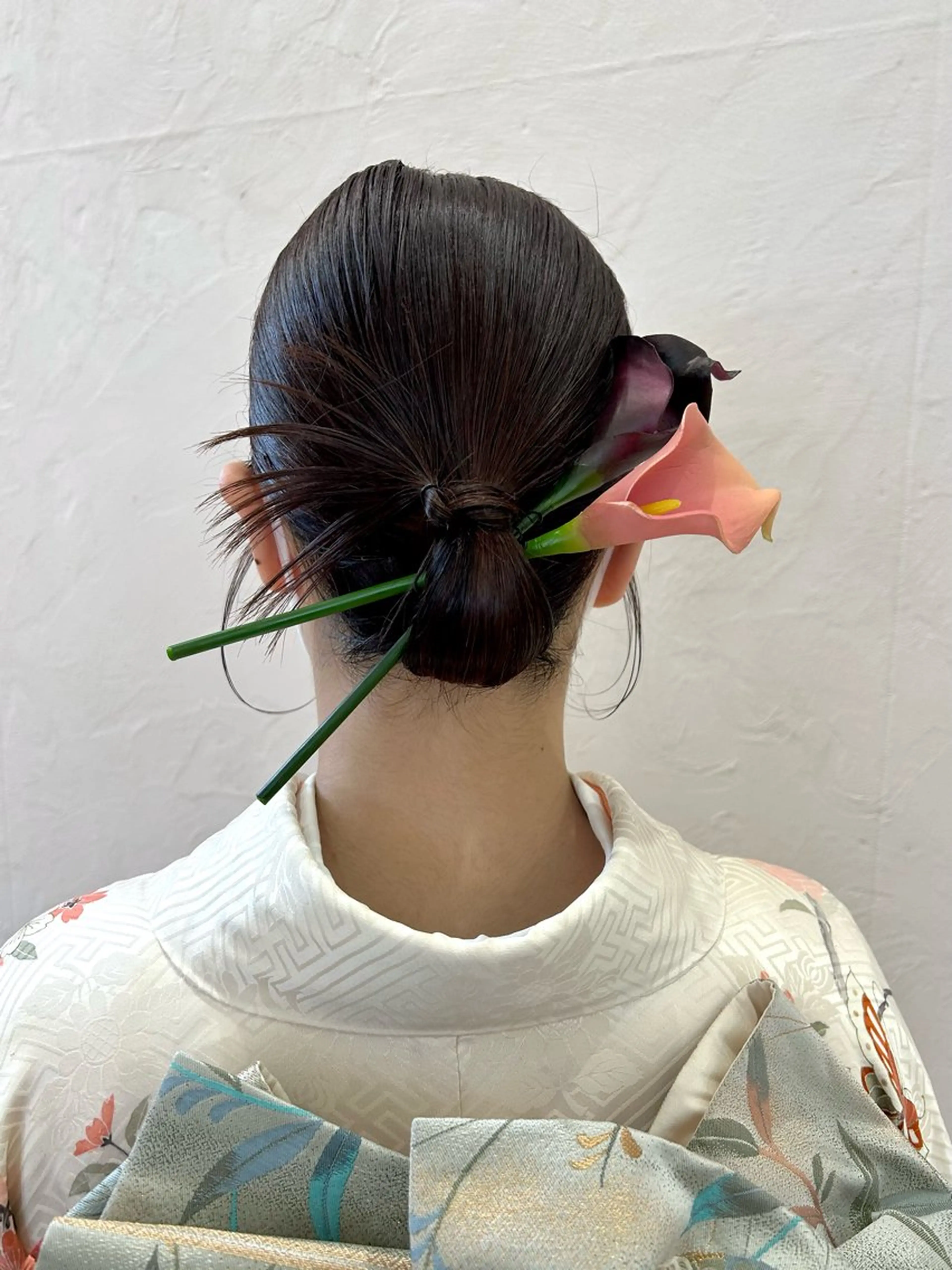 ヘアセット 横山ダブルカラー ハイライト透明感カラのヘアスタイル