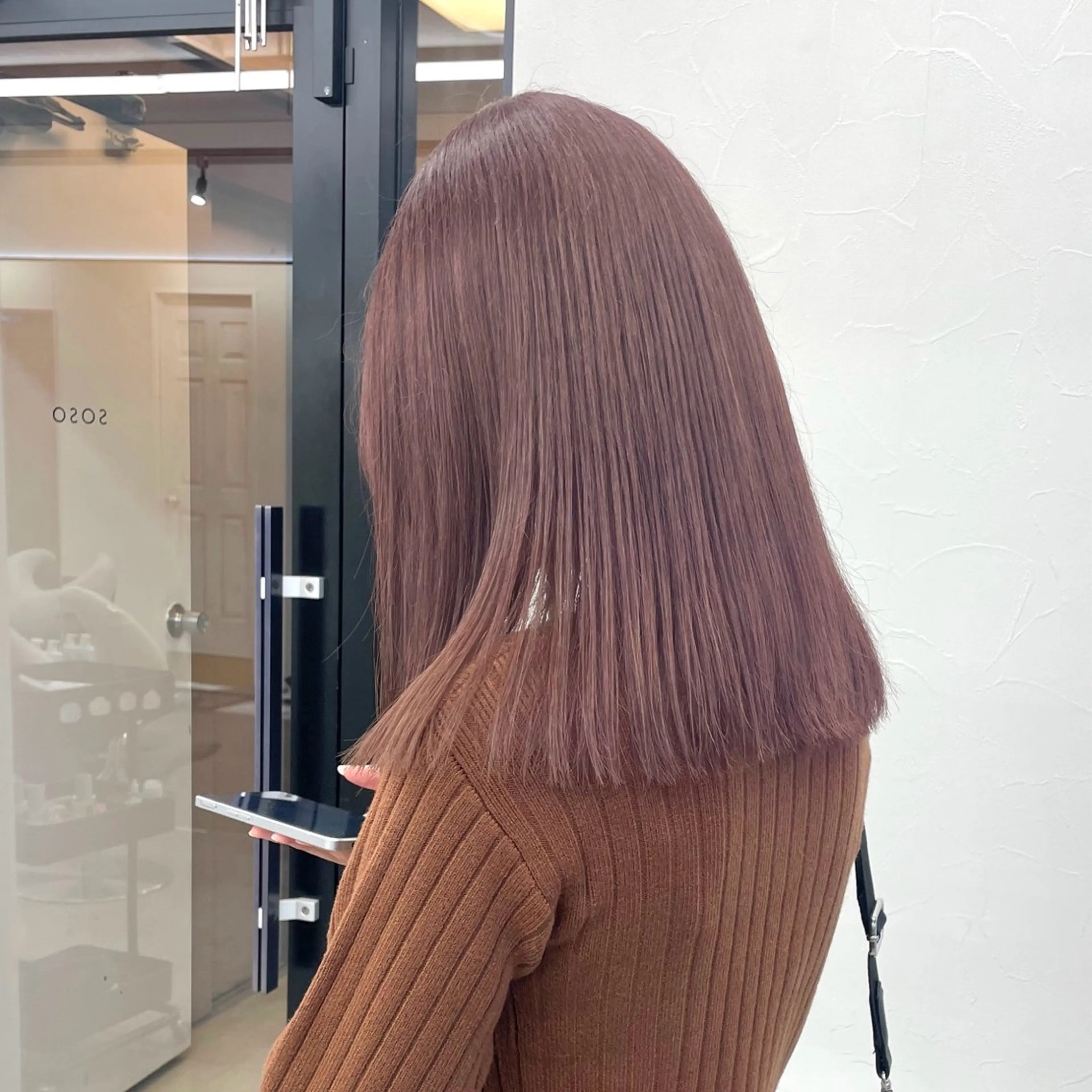 ミディアム カラー ヘアカラー トリートメント エクステ/大人可愛い カラー🩷RINAのヘアスタイル