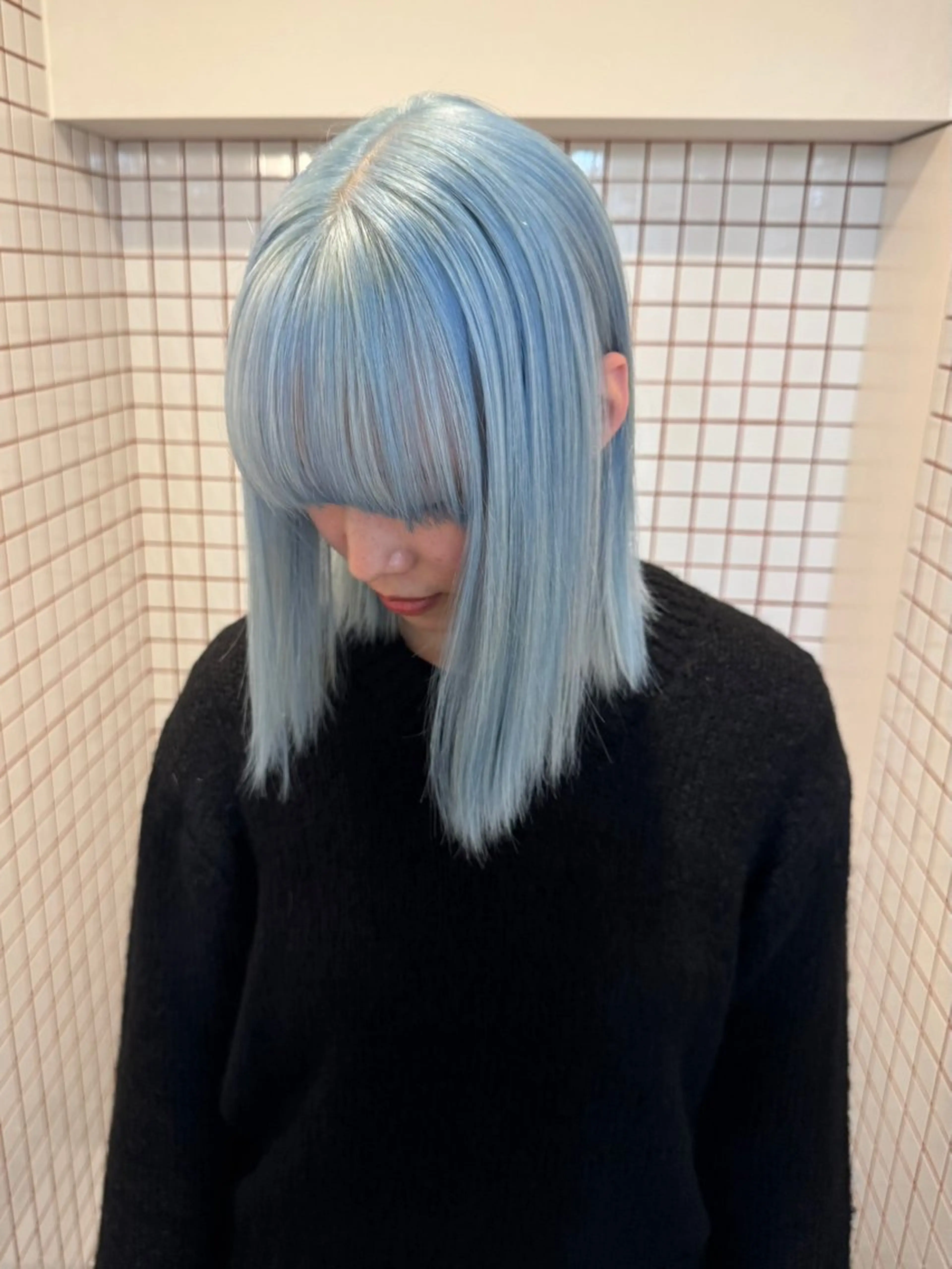 セミロング カラー ヘアカラー PELE 梅田 ANNEX 大阪梅田茶屋町店 ダブルカラー/ブリーチ/ハイトーン【ペレ】所属・梅田/ハイトーン/ Juriのヘアスタイル