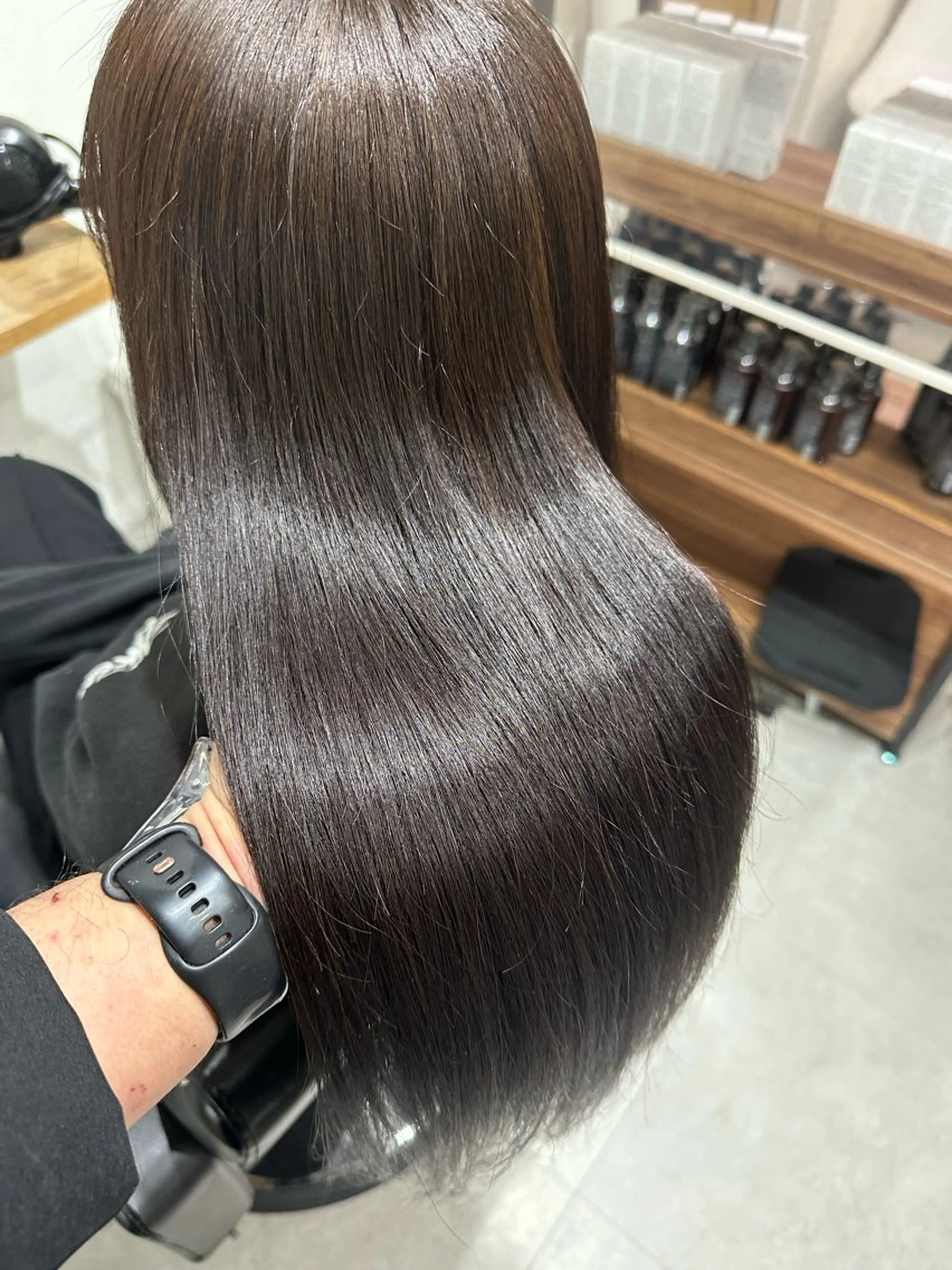 セミロング カラー 銀座⚜️【脱白髪染め 美髪矯正】トグチのヘアスタイル