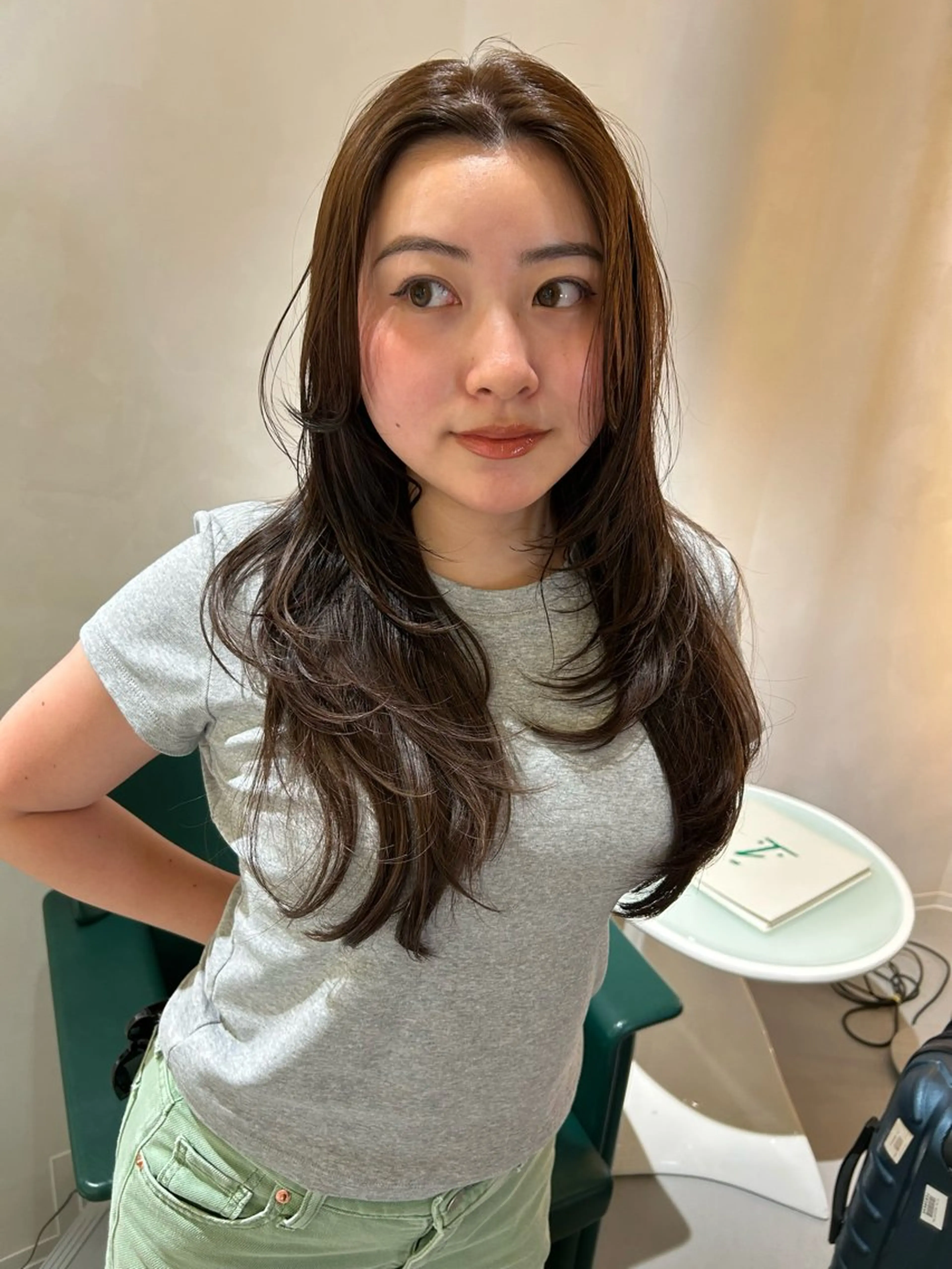 ロング カラー カット ヘアカラー land所属・透明感カラー/レイヤ ー🌙Honokaのヘアスタイル