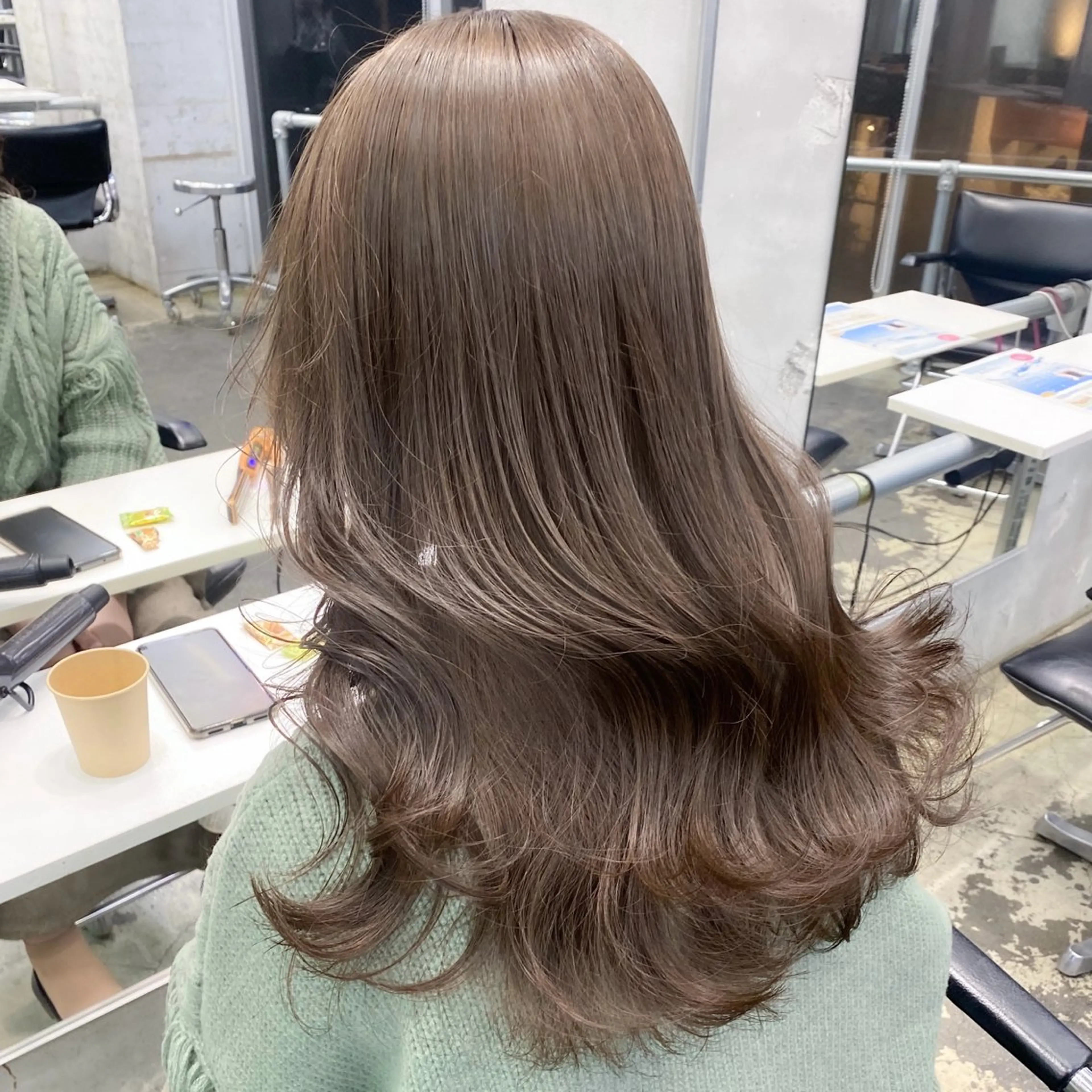 ロング カラー ヘアアレンジ 💗💗韓国レイヤー yu-ki💗💗のヘアスタイル