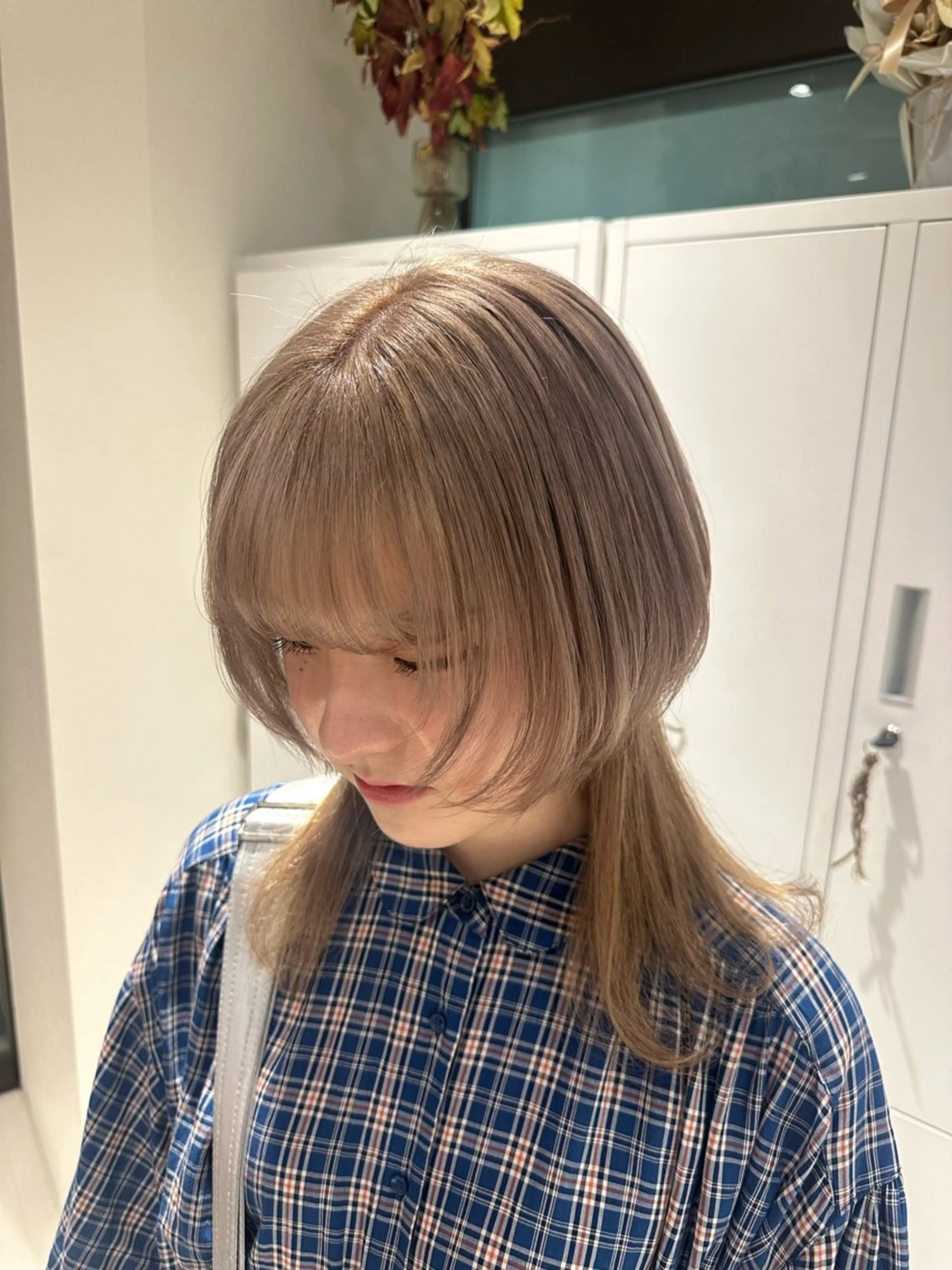 ミディアム カラー カット ヘアカラー トリートメント STYLE 茅ヶ崎店のヘアスタイル