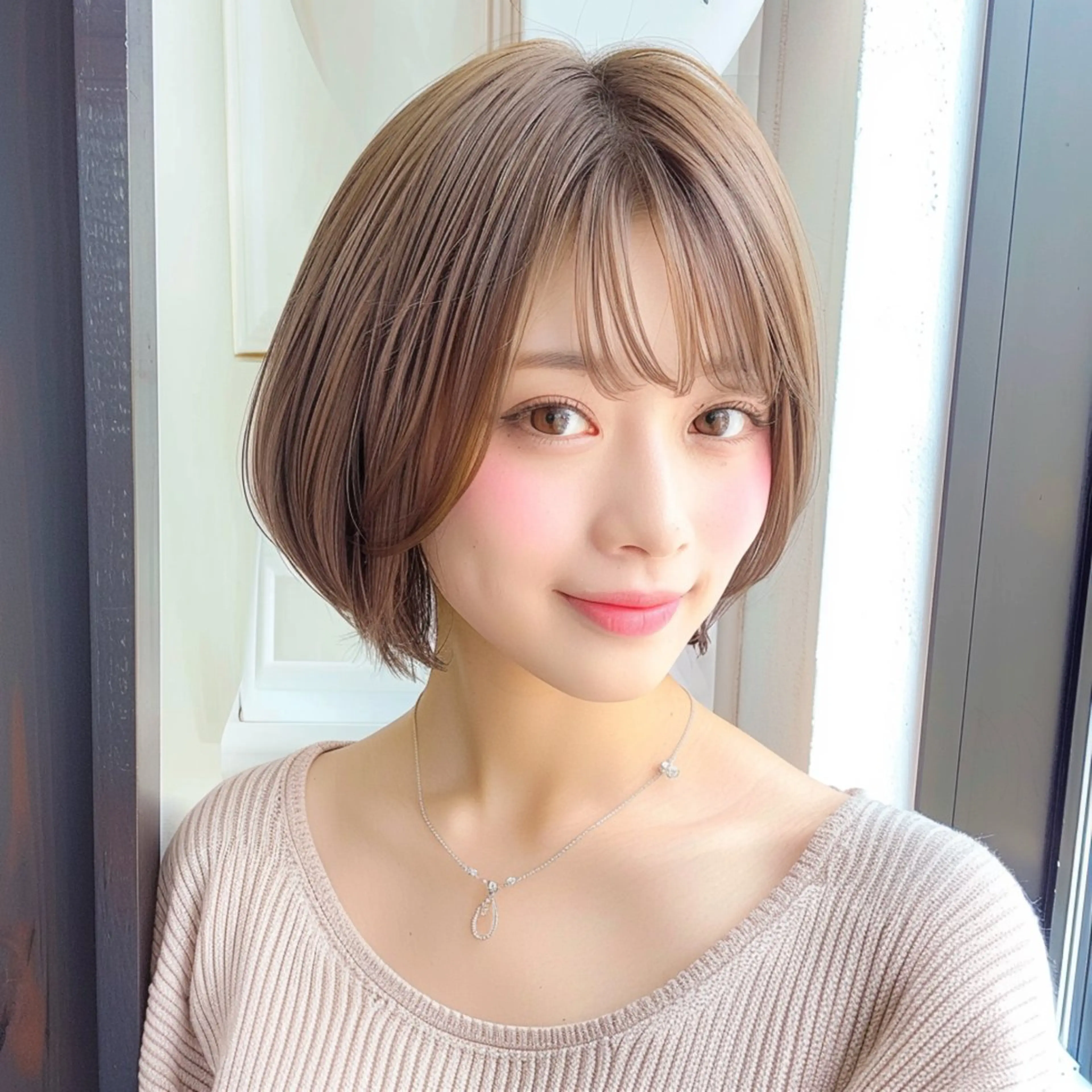 外国人風☆デザインカット+N.ルフレカラー+ケアブリーチの写真