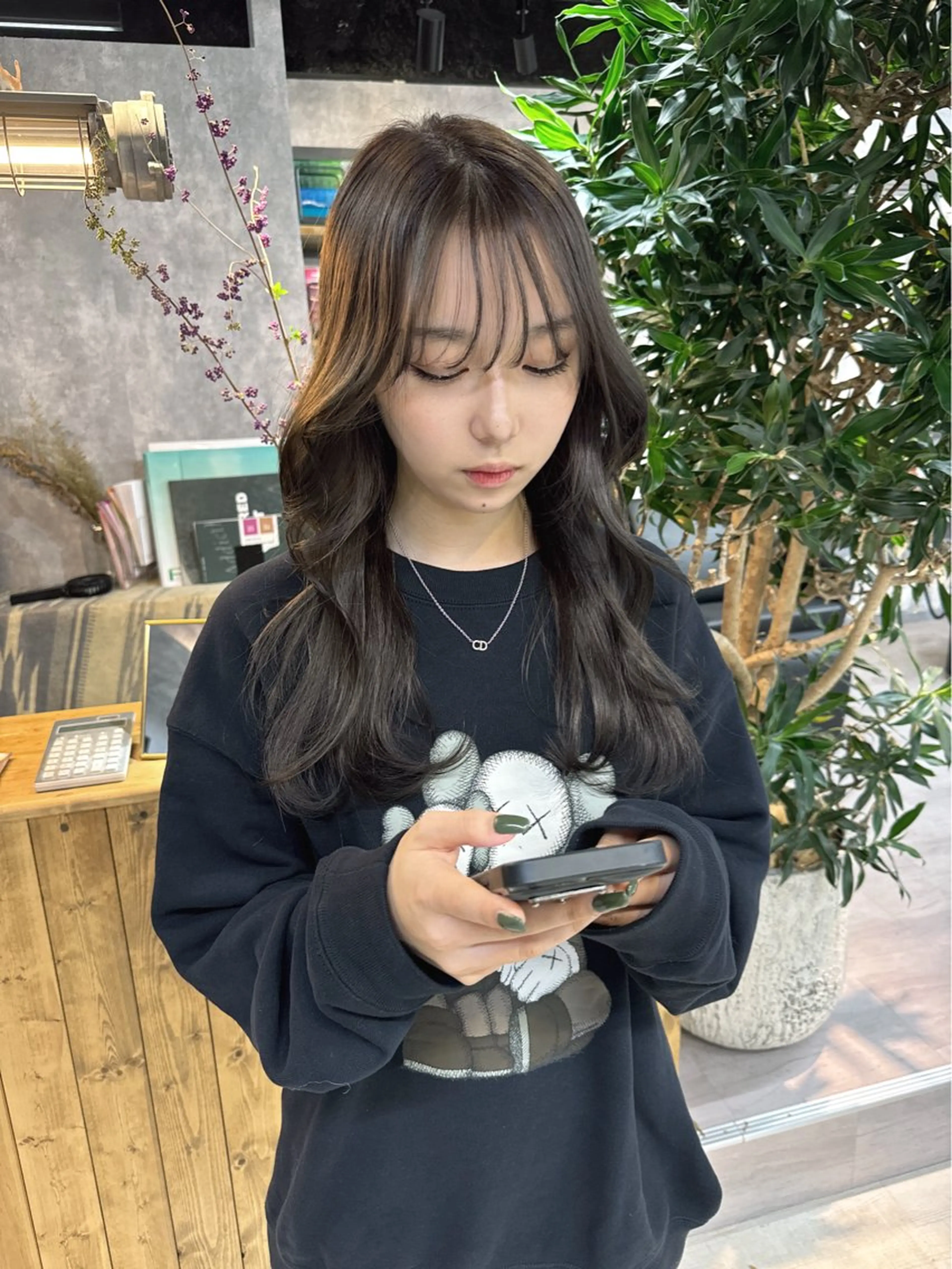 セミロング カラー カット ヘアカラー トリートメント 宮城 ほのかのヘアスタイル