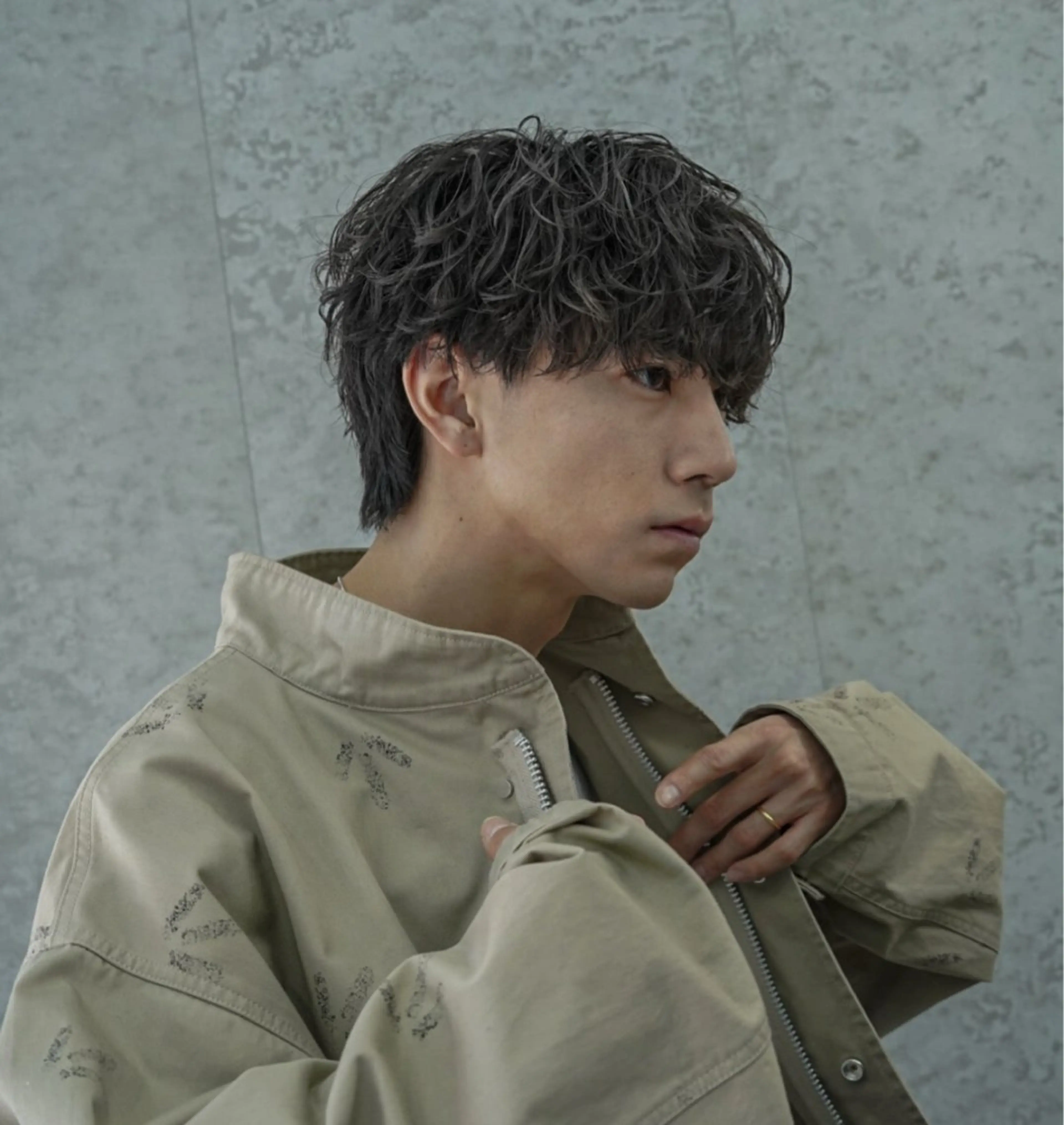 ショート カラー パーマ メンズ キッズ メンズパーマ シャドーパーマ 栄💗メンズパーマ｜ ハイトーン｜haruのヘアスタイル