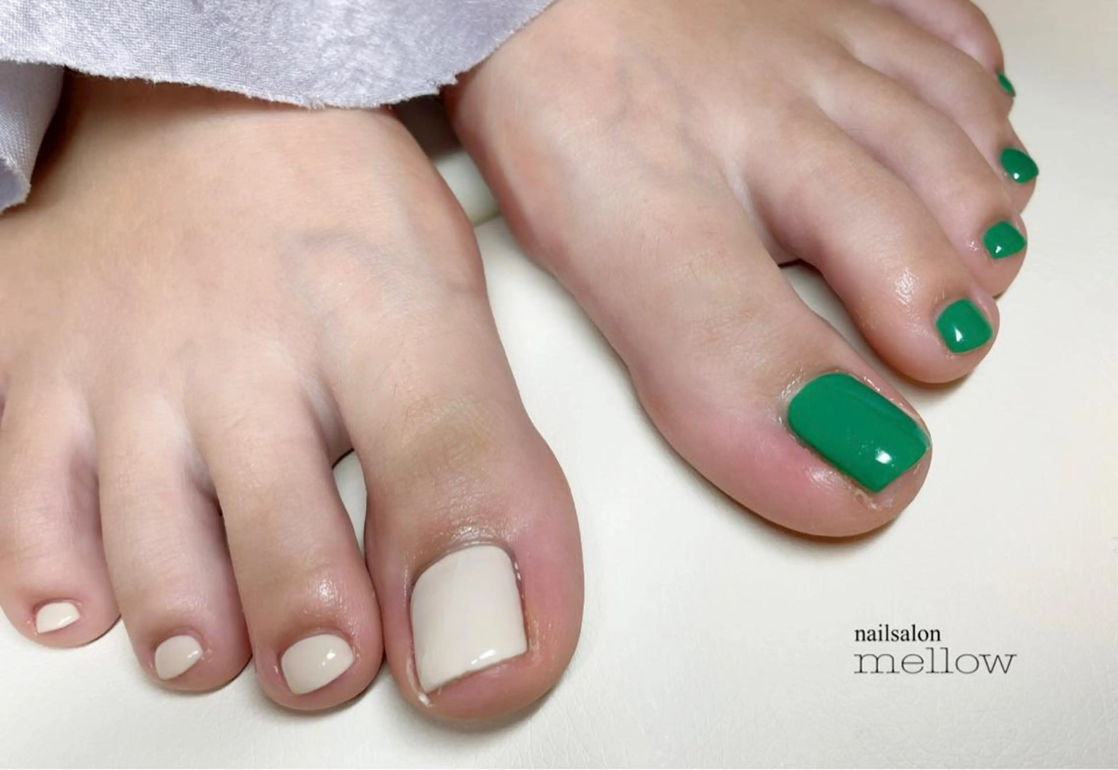 ネイル グリーン 大山 浩美のネイルデザイン