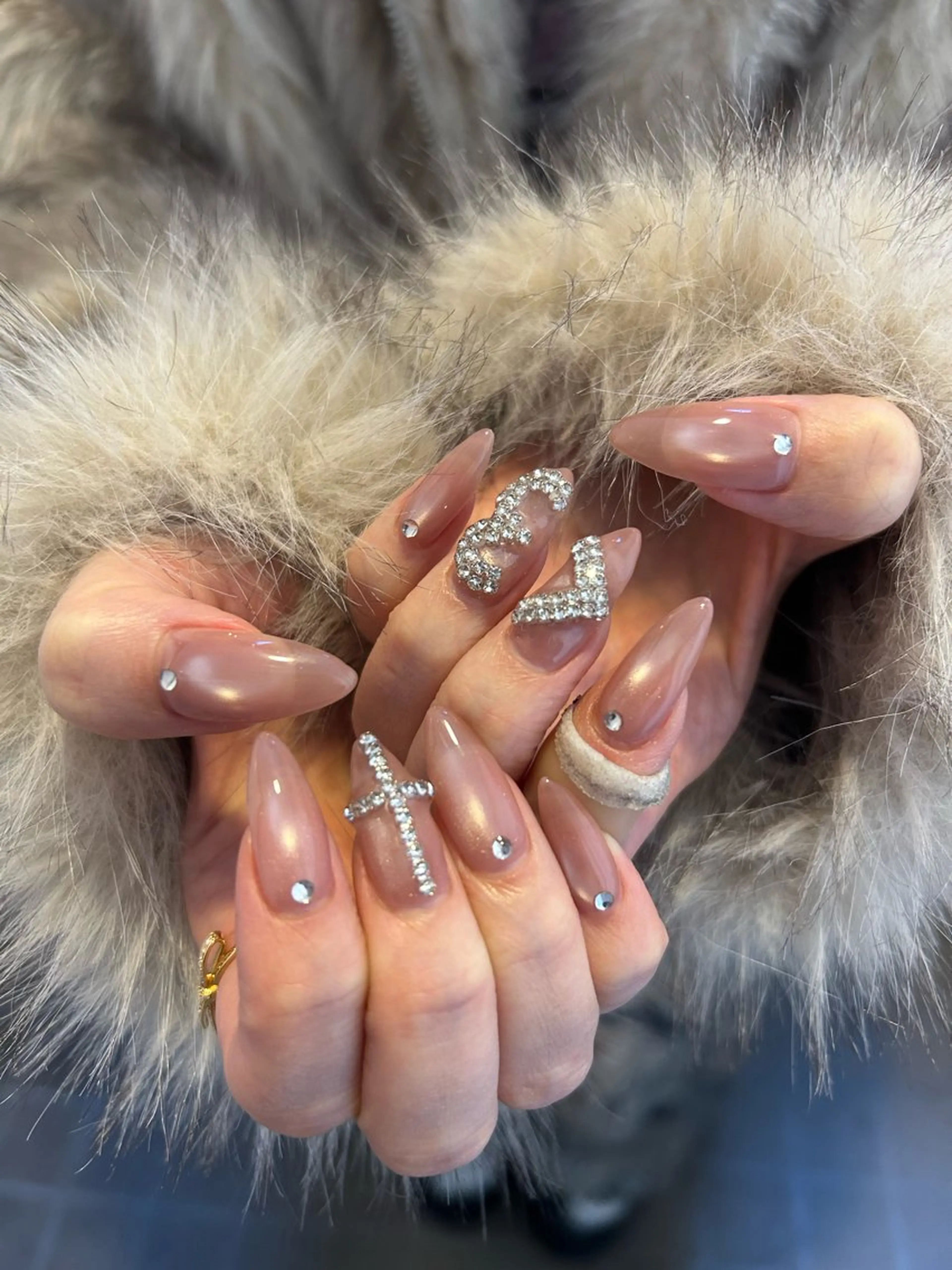 ネイル 長さ出し 持ち込み ハンドネイル Aimer Ciel エメシエル大宮ネイルのネイルデザイン