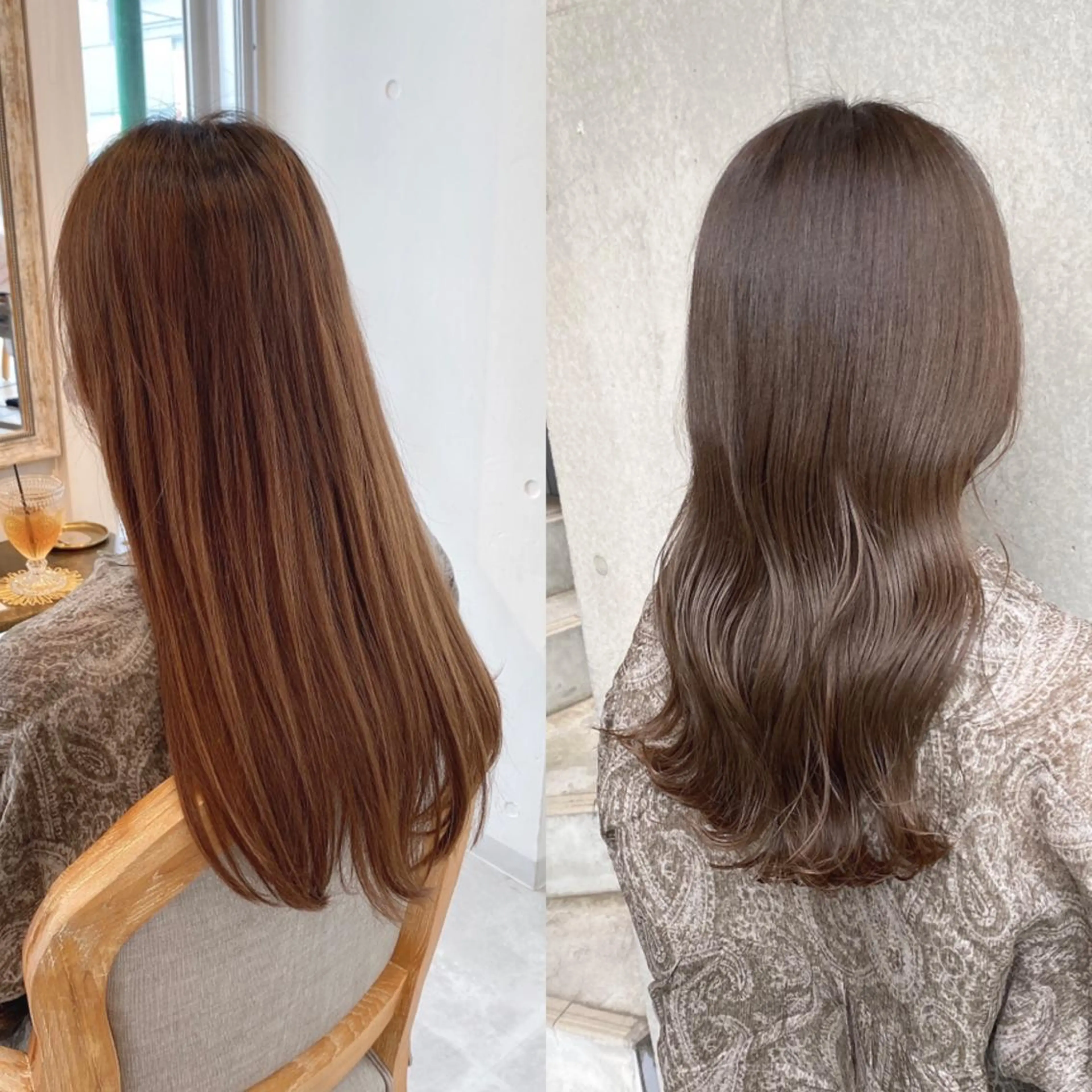 セミロング カラー GO TODAY シェアサロン 渋谷sol店所属・モテ前髪 タゴメ シンヤのヘアスタイル