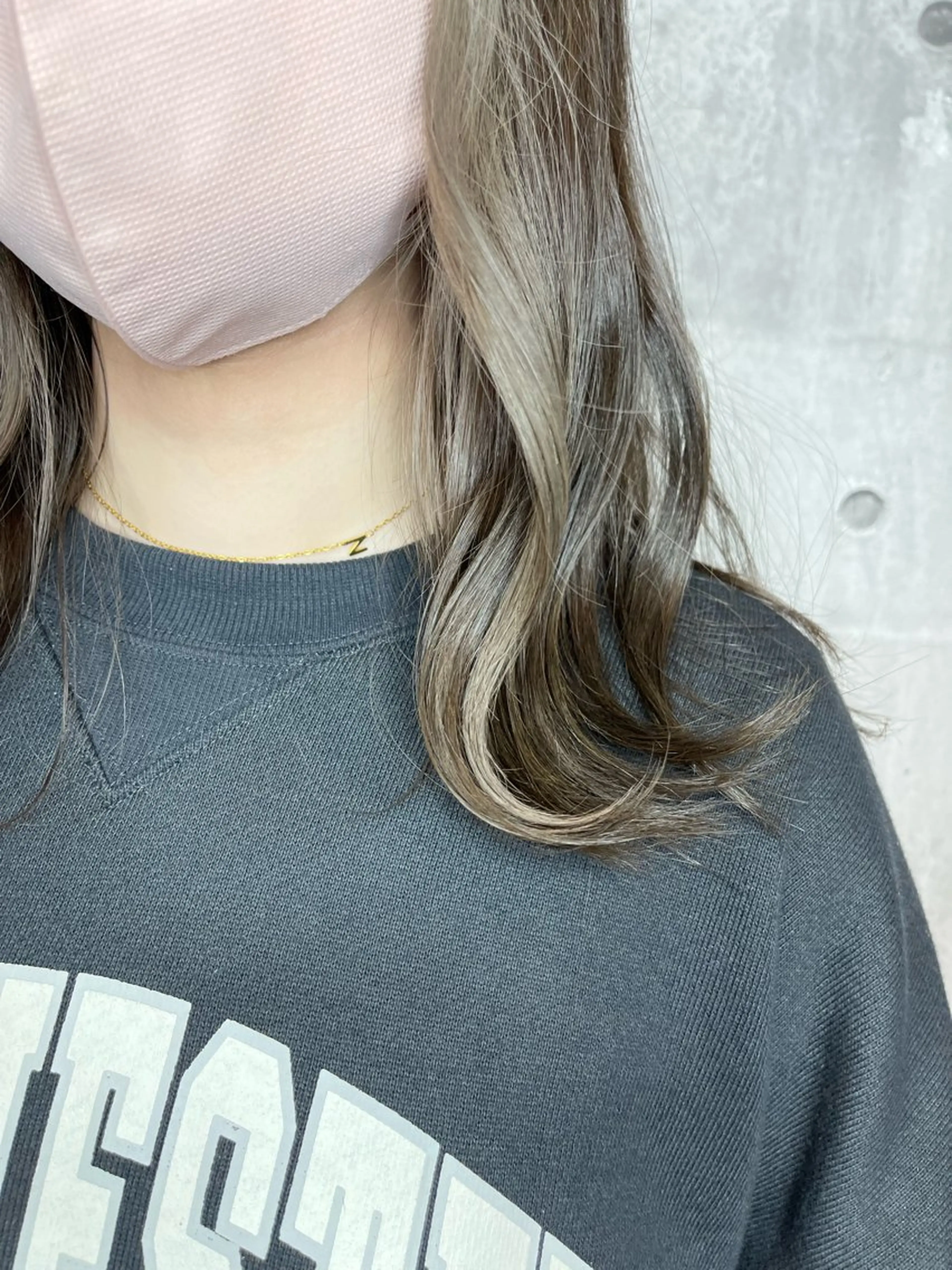 セミロング カラー ミストバング  フェイスフレーミング Felice Erikaのヘアスタイル