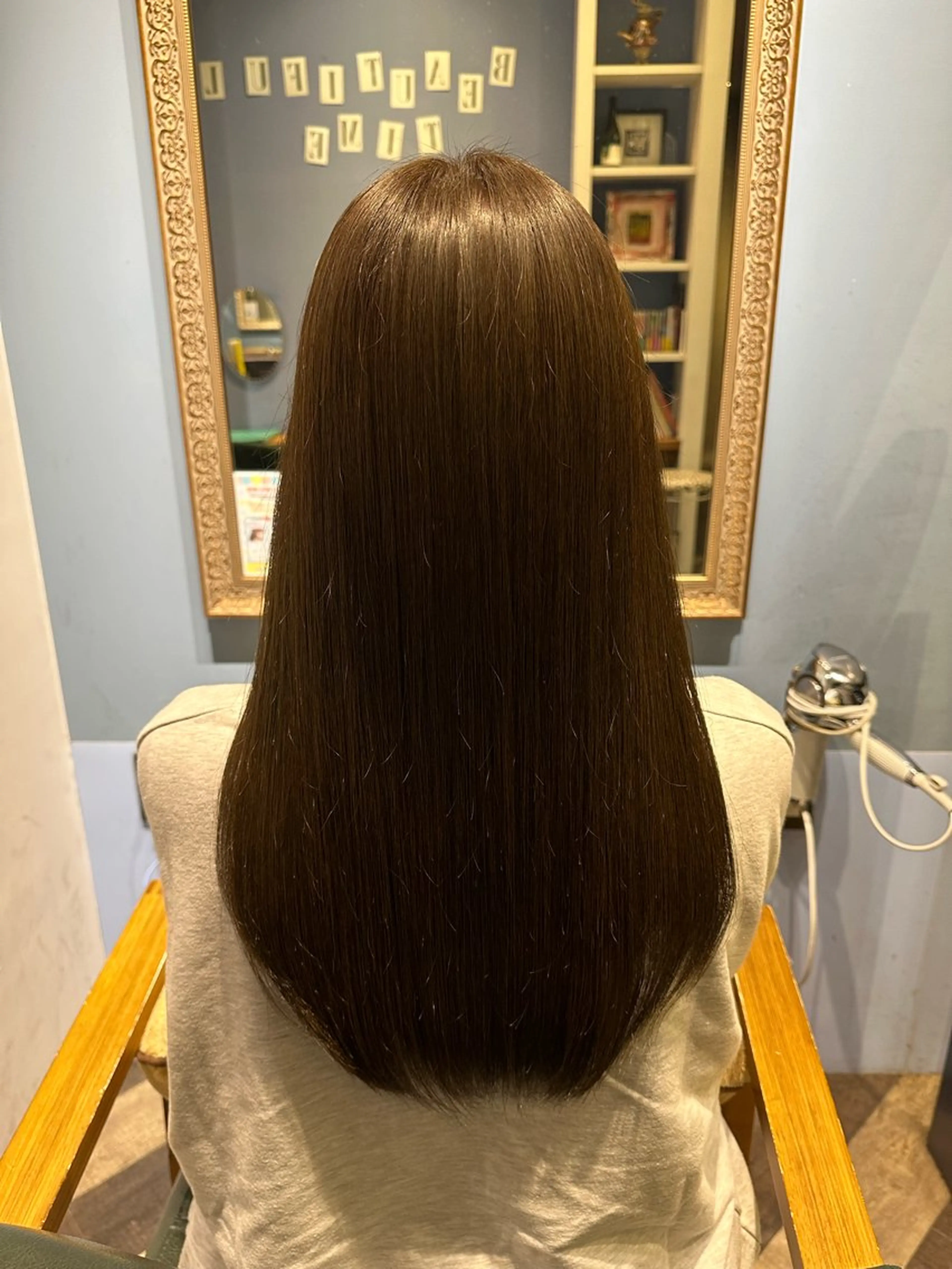 ロング アッシュ ヘアカラー 【echelle】 あむのヘアスタイル