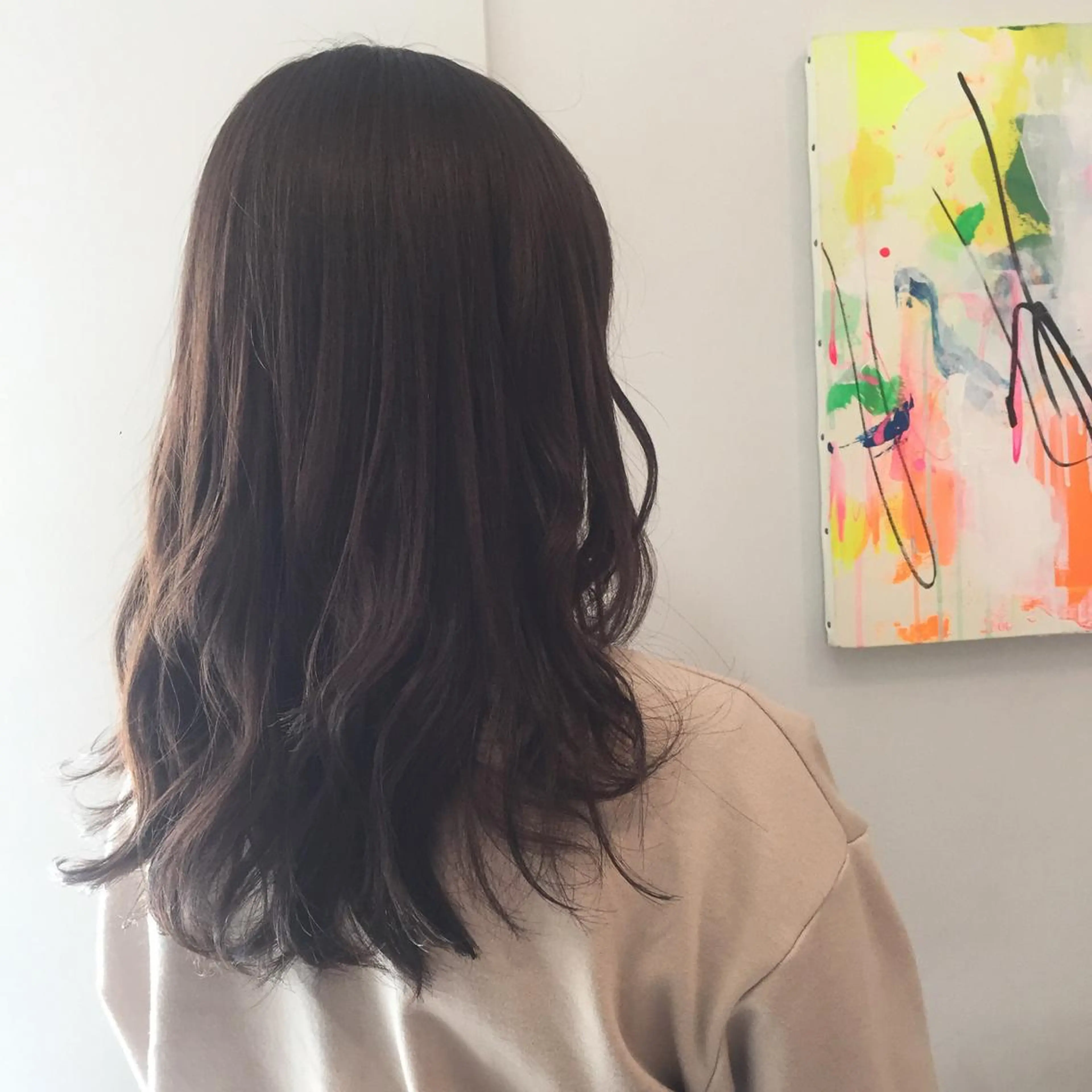 セミロング カラー 💘透明感カラー💘 沖本 将宏のヘアスタイル