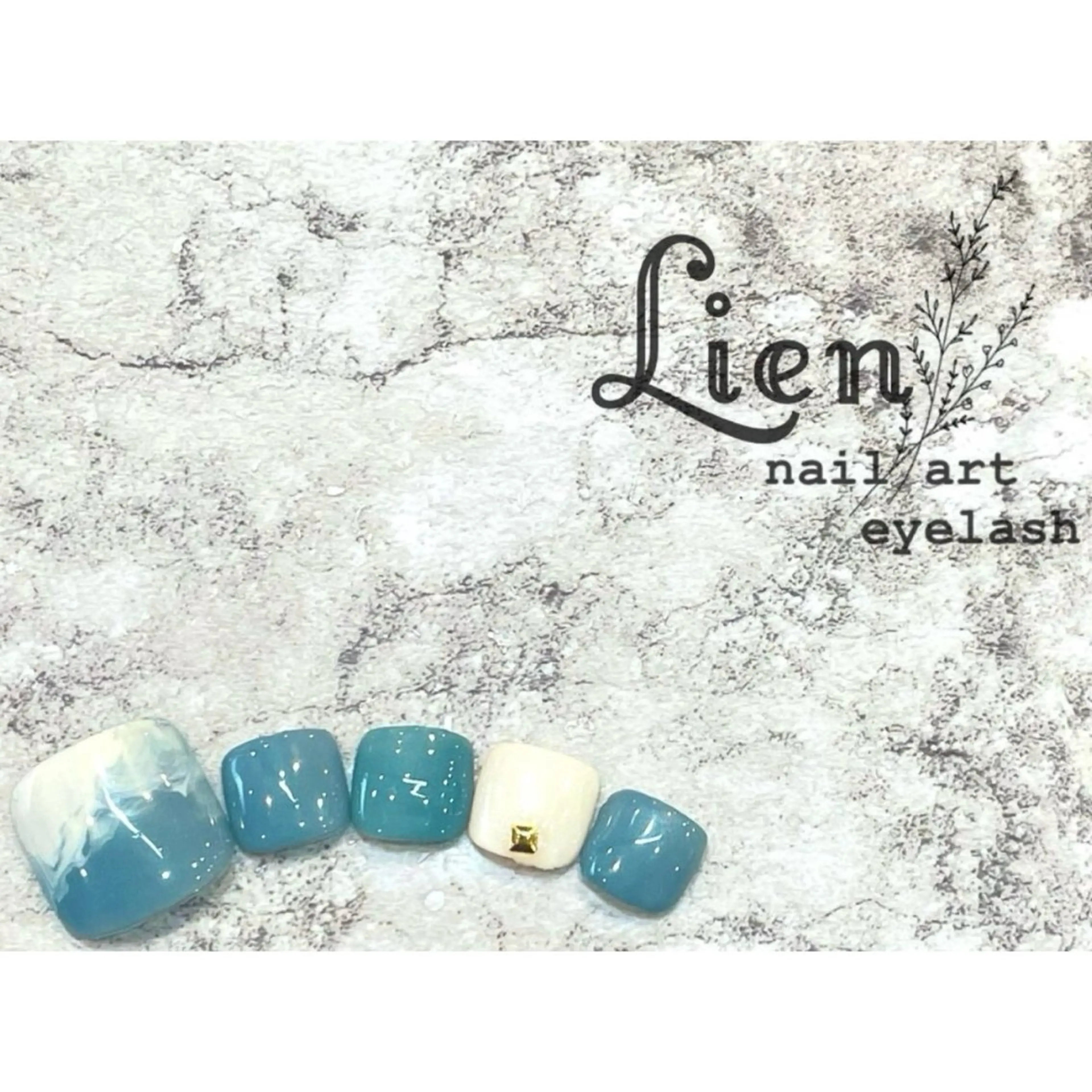 ネイル シンプルネイル nail and eyelash salon Lien 川崎店所属・Lien 川崎店のネイルデザイン