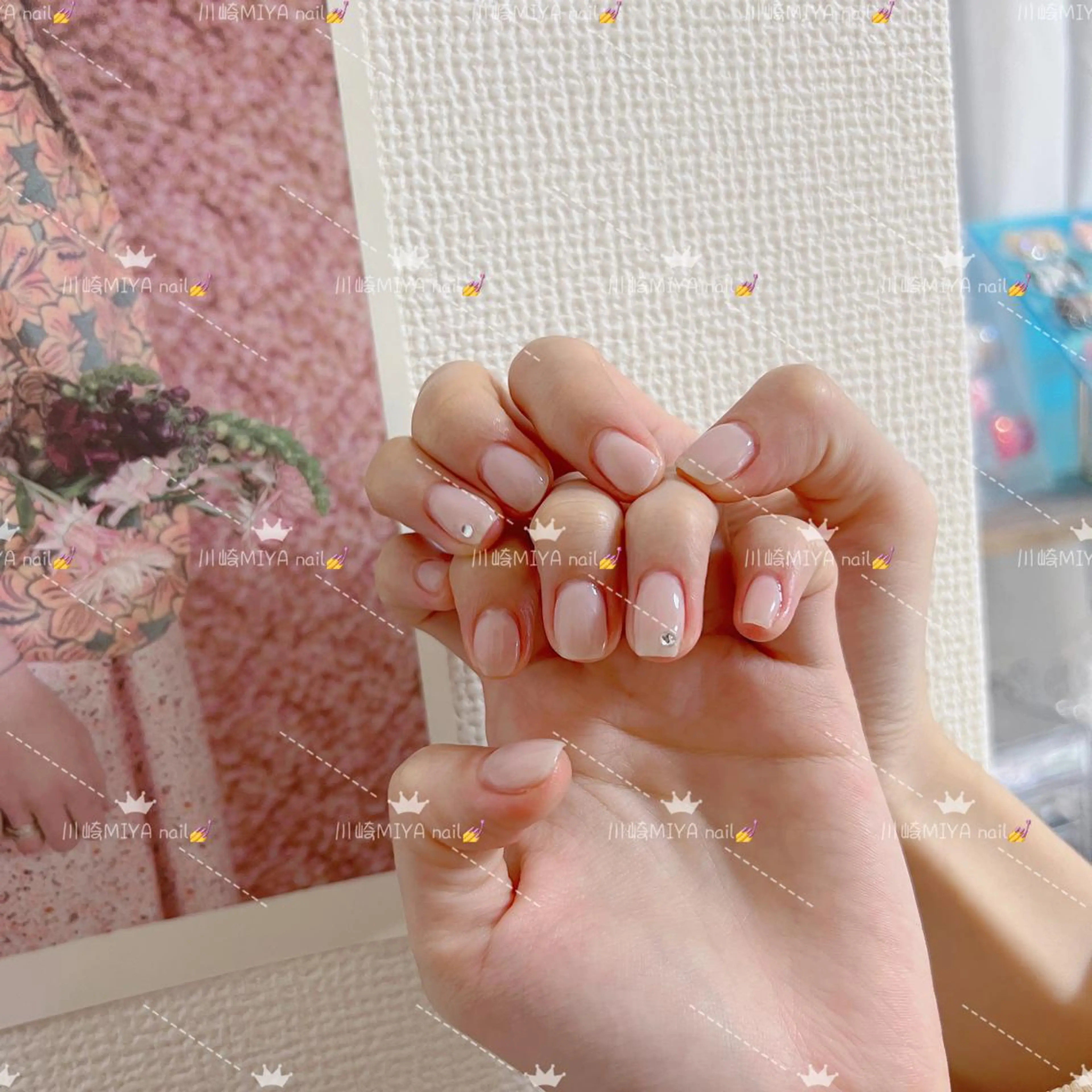 ショート 💜MIYA nail川崎店のネイルデザイン