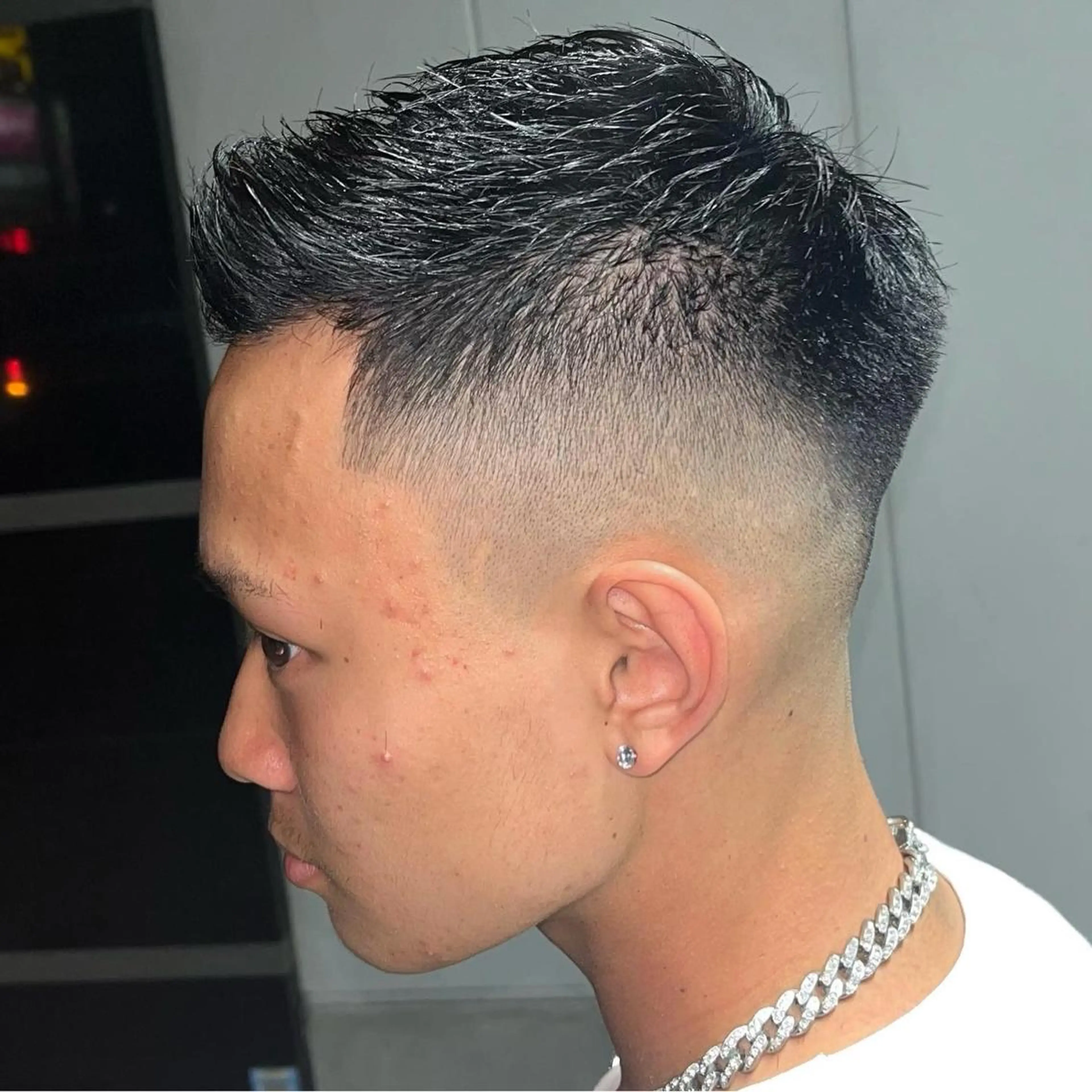 ショート メンズ フェードカット メンズパーマ スキンフェード カット 立川/メンズパーマ 厚進太郎のヘアスタイル