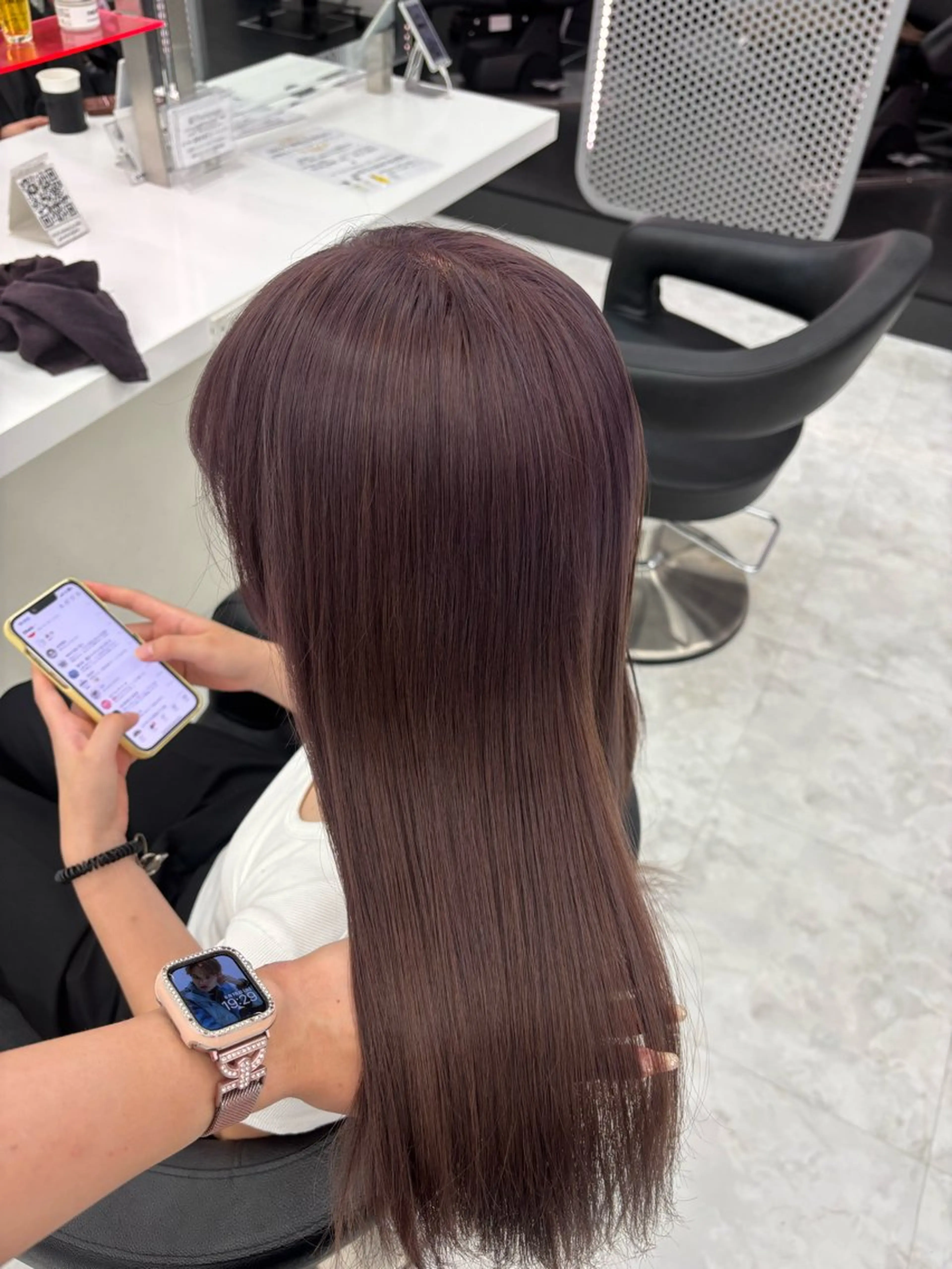 カラー かわいい艶髪🤍 れいな🤍のヘアスタイル