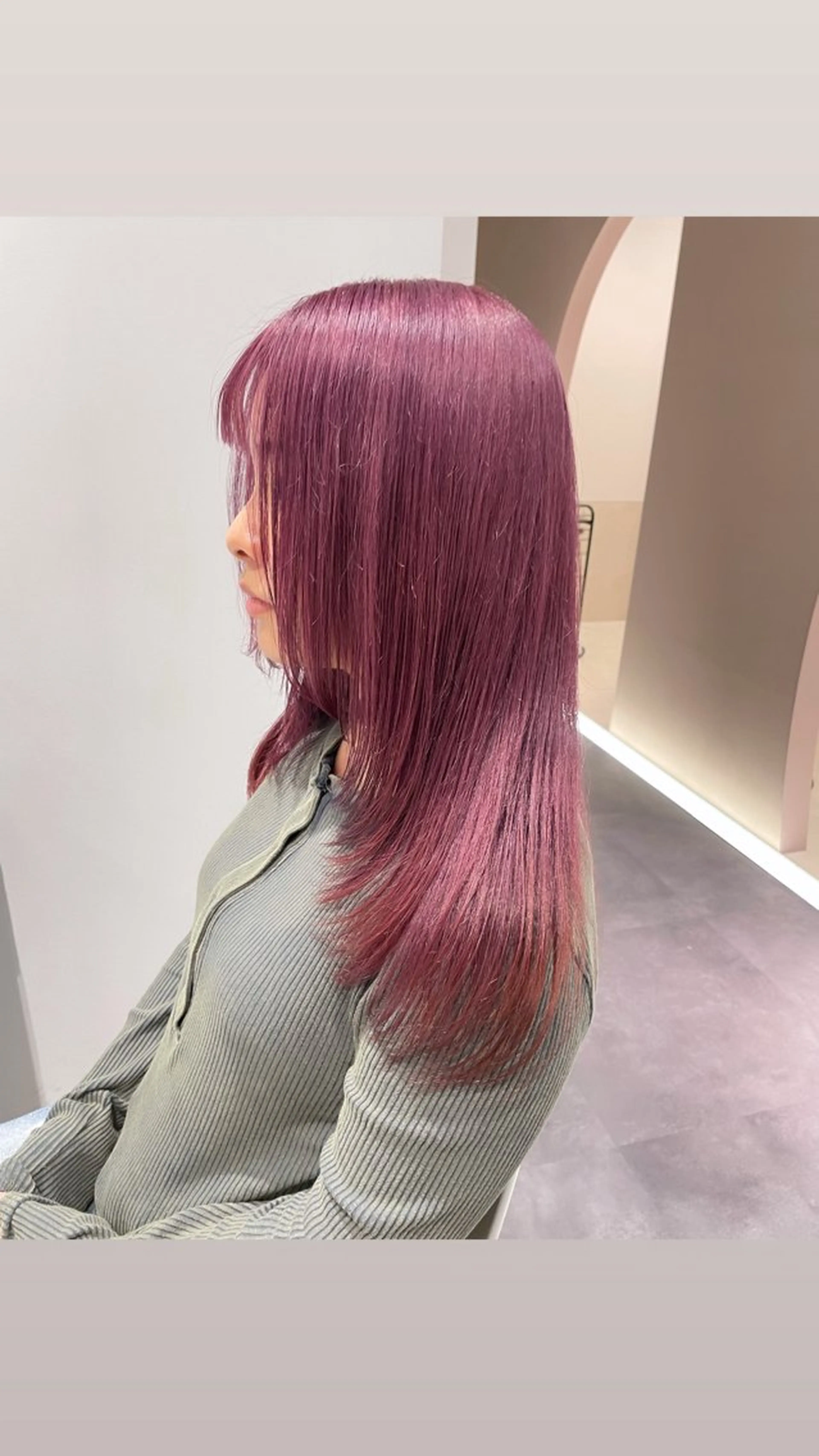 ロング カラー カット ヘアカラー トリートメント 佐野 えり奈のヘアスタイル