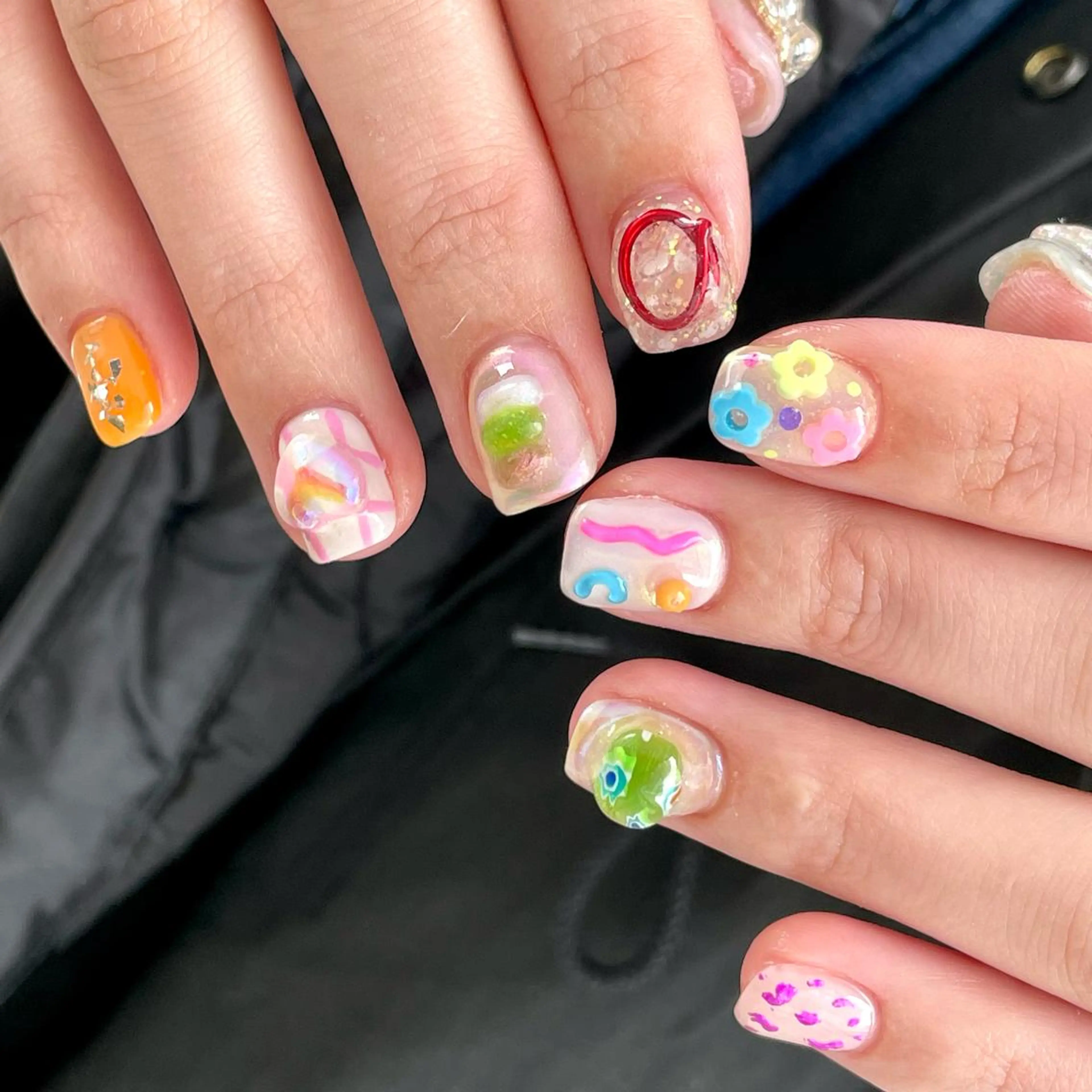 ショート m kaori𓃟のネイルデザイン