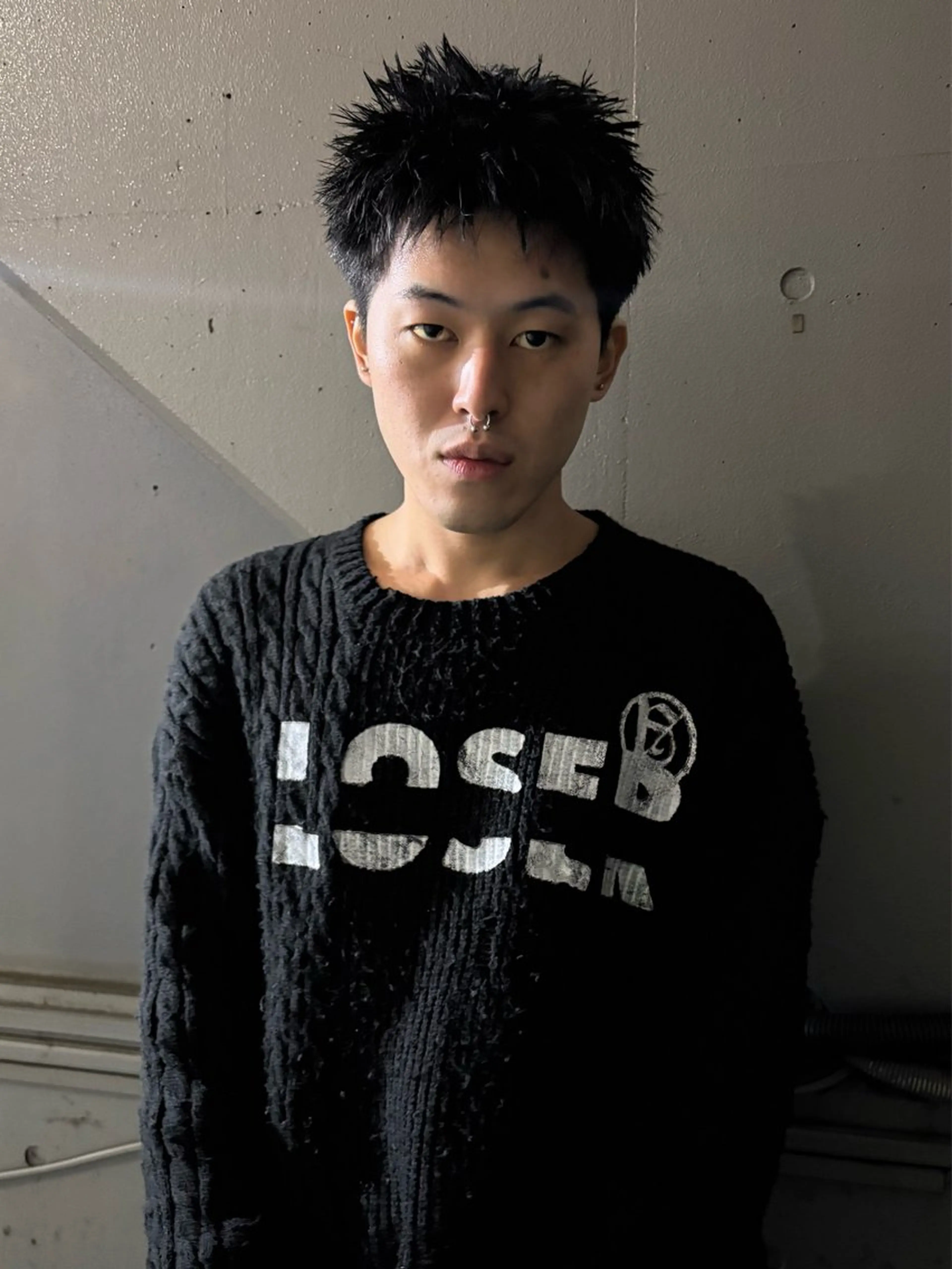 ショート メンズ 切りっぱなしボブ メンズブリーチ メンズハイライト メンズハイトーン メンズインナーカラー HARUKI🏔️/ メンズ/透け感カラーのヘアスタイル