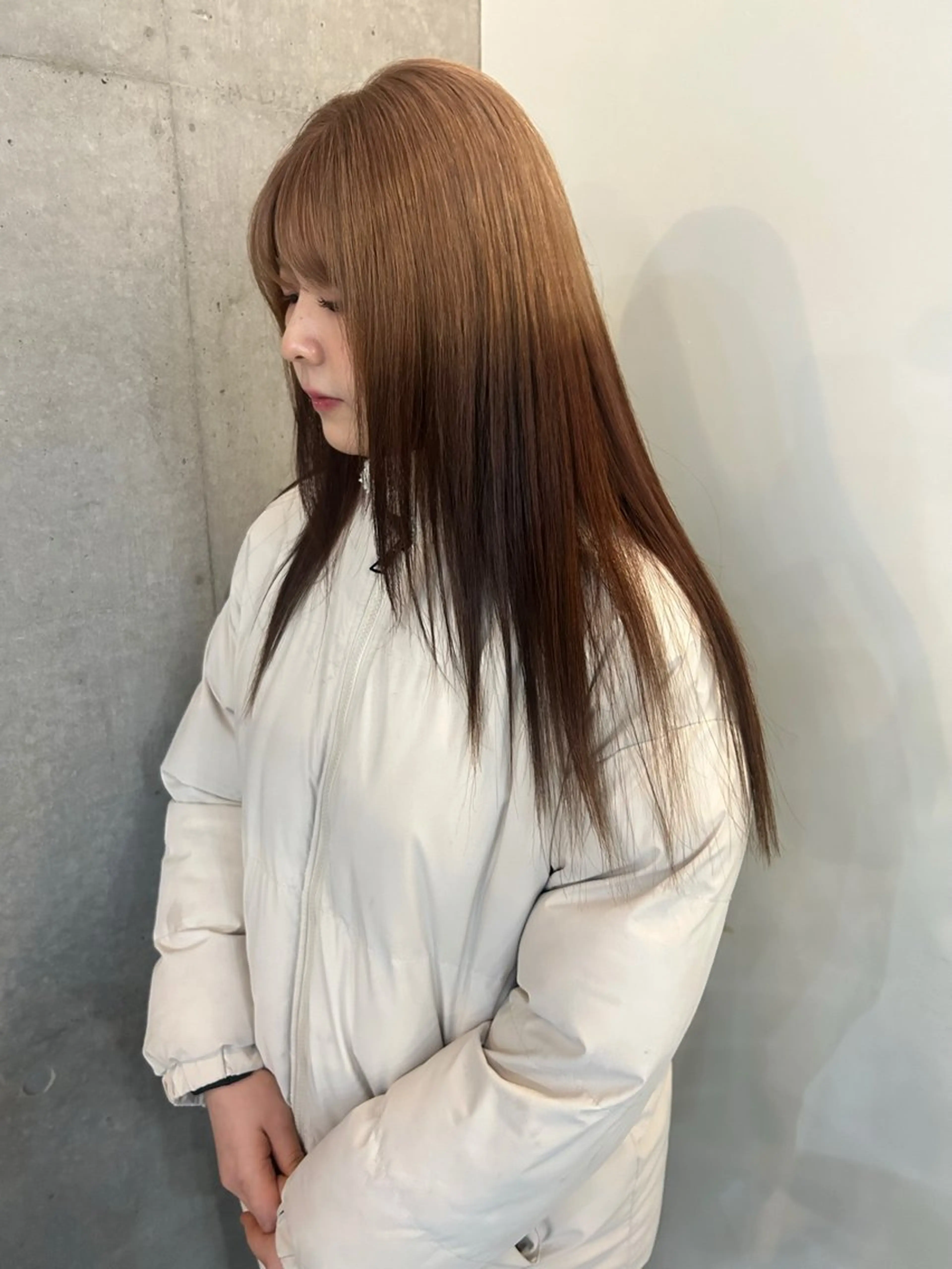 ロング カラー 韓国ヘア/ボブ/レ イヤー/ EMIRIのヘアスタイル