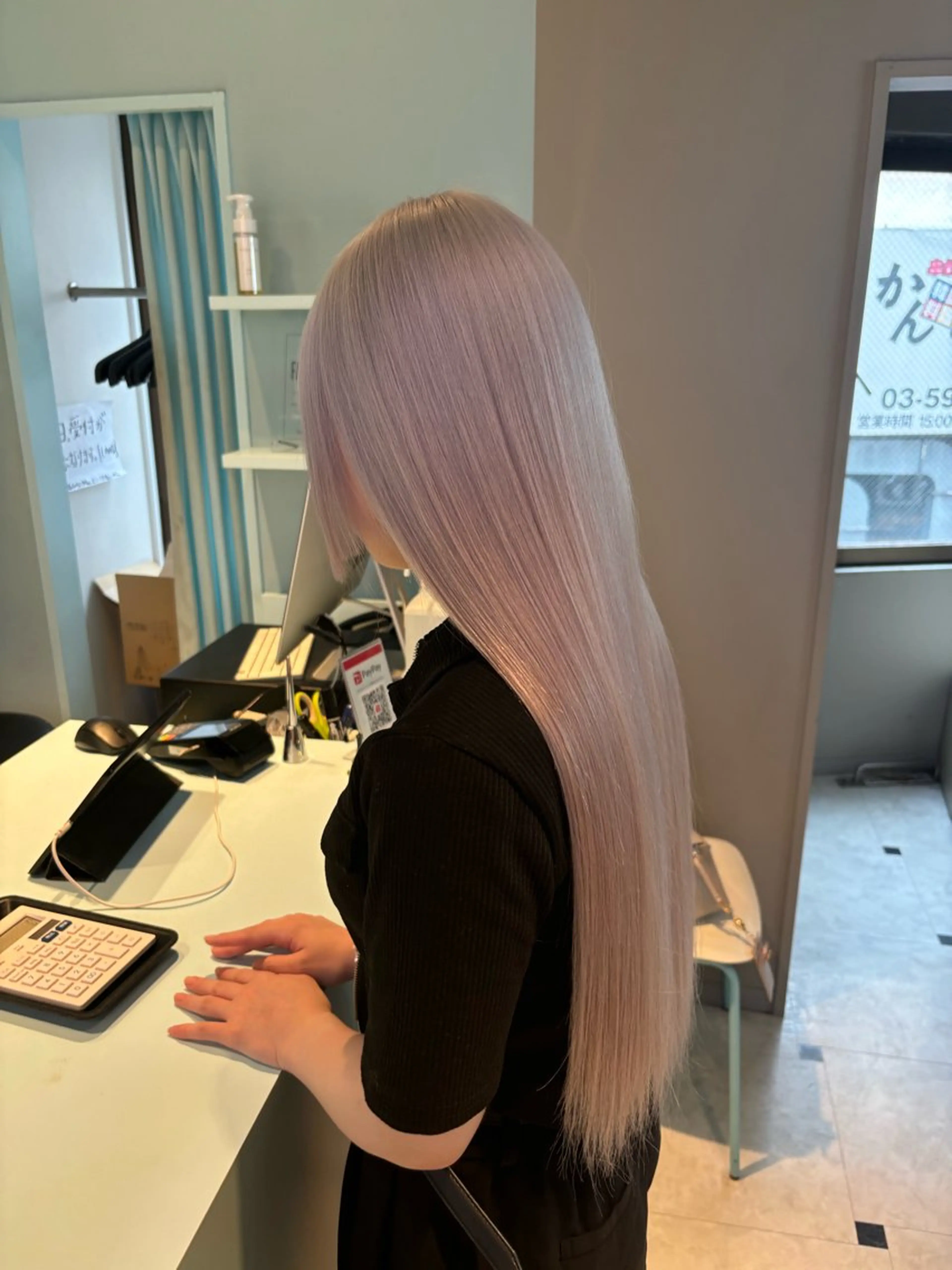 ロング カラー ハイトーン/韓国 レイヤー/るか🎀のヘアスタイル