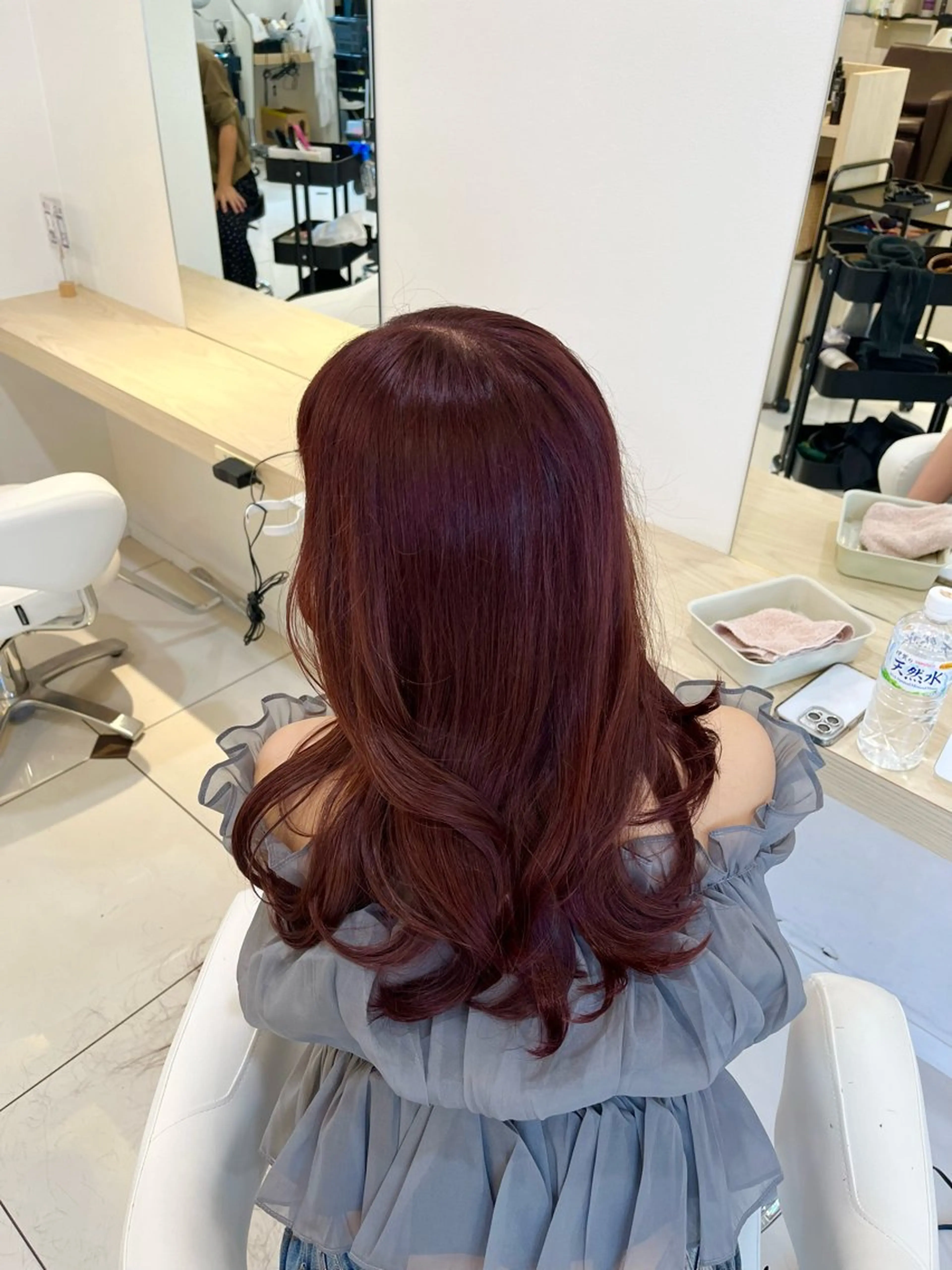 ロング カラー ブリーチ イルミナカラー ブリーチなしカラー ピンクカラー カラー特化美容師 なかもと たつひろのヘアスタイル