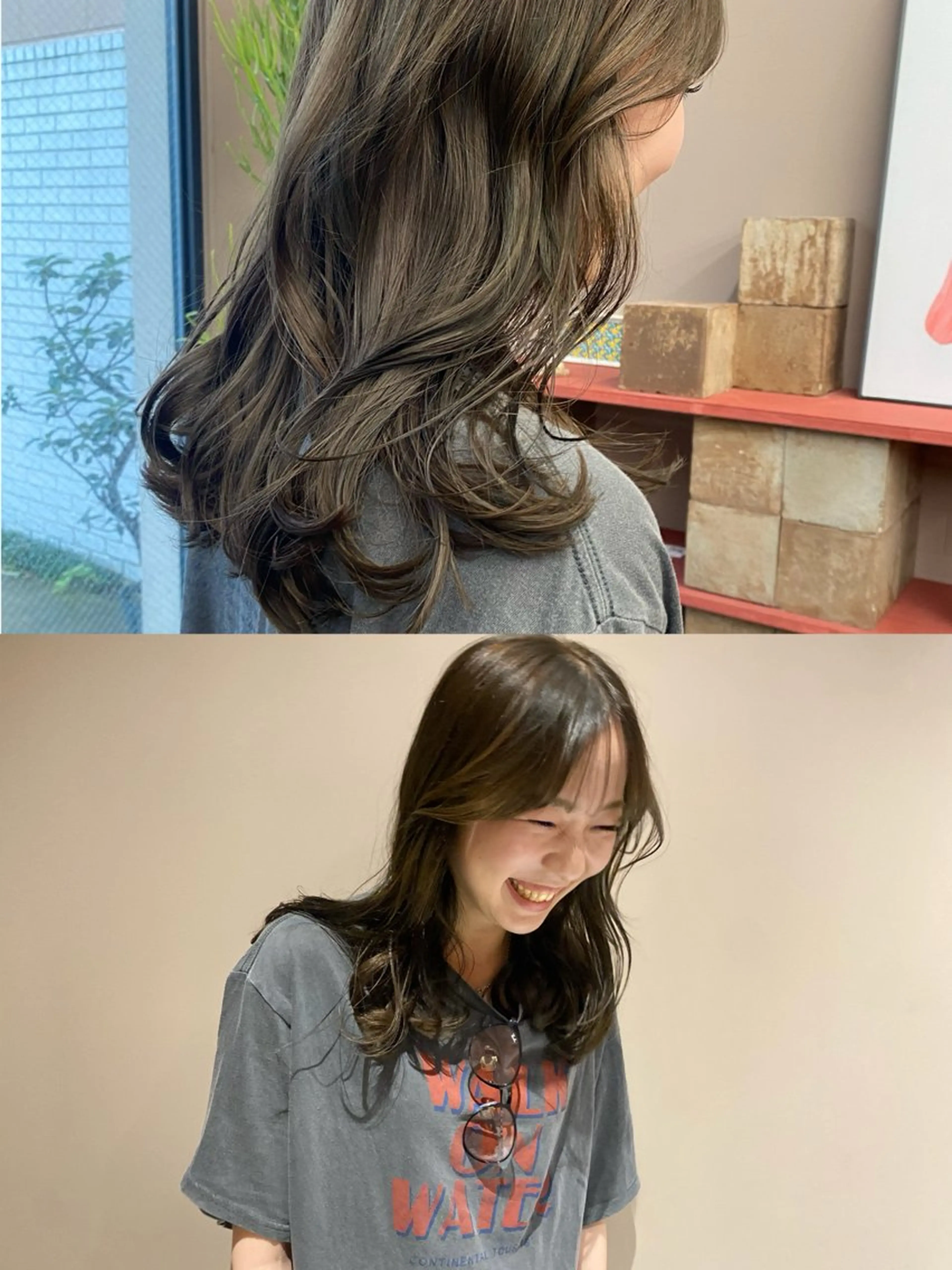 期間限定価格！！透明感カラー　セミロングロングカラー　集中トリートメントの写真