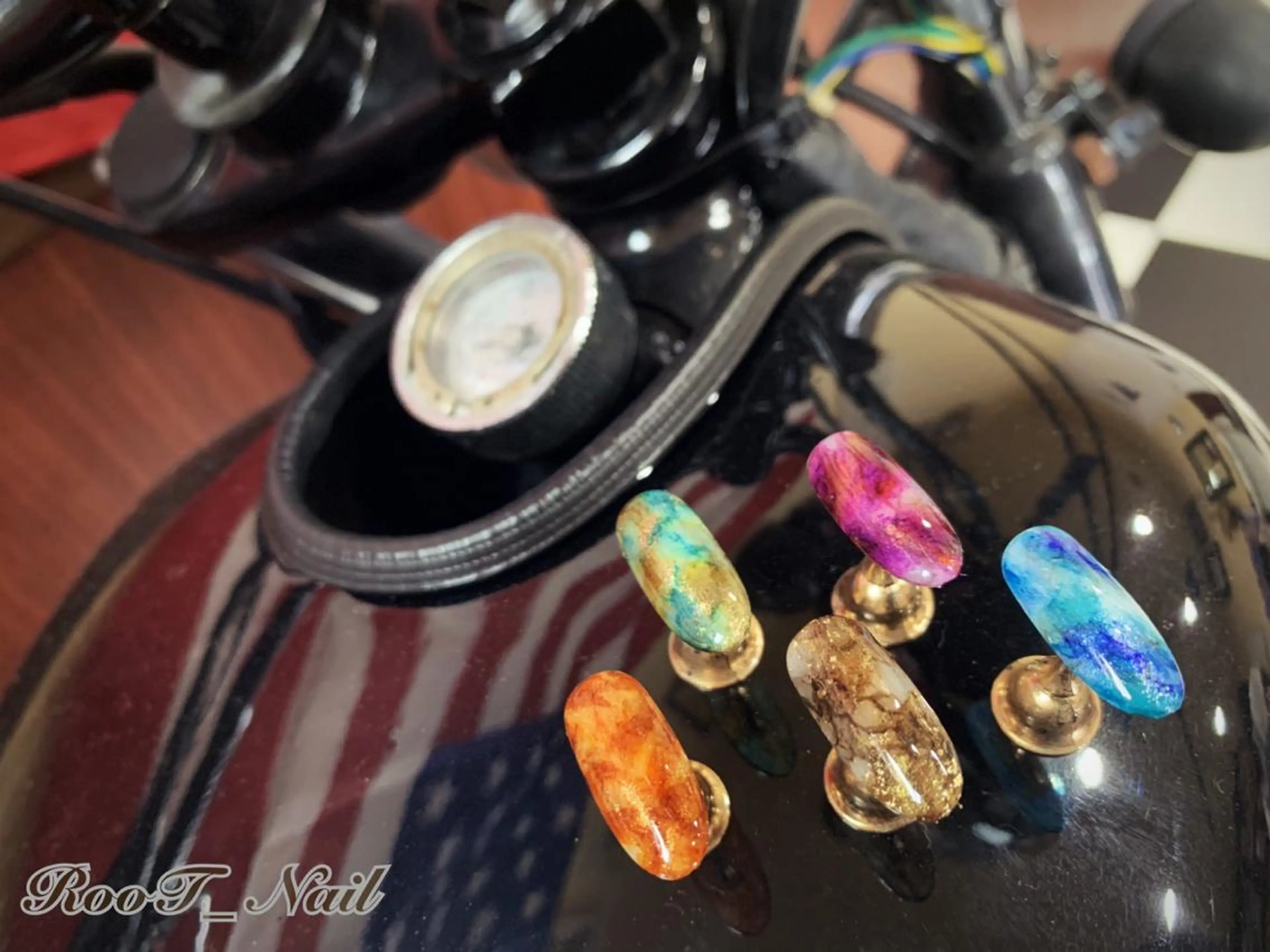 メンズ ネイル アートネイル ハンドネイル RooT Nailのネイルデザイン