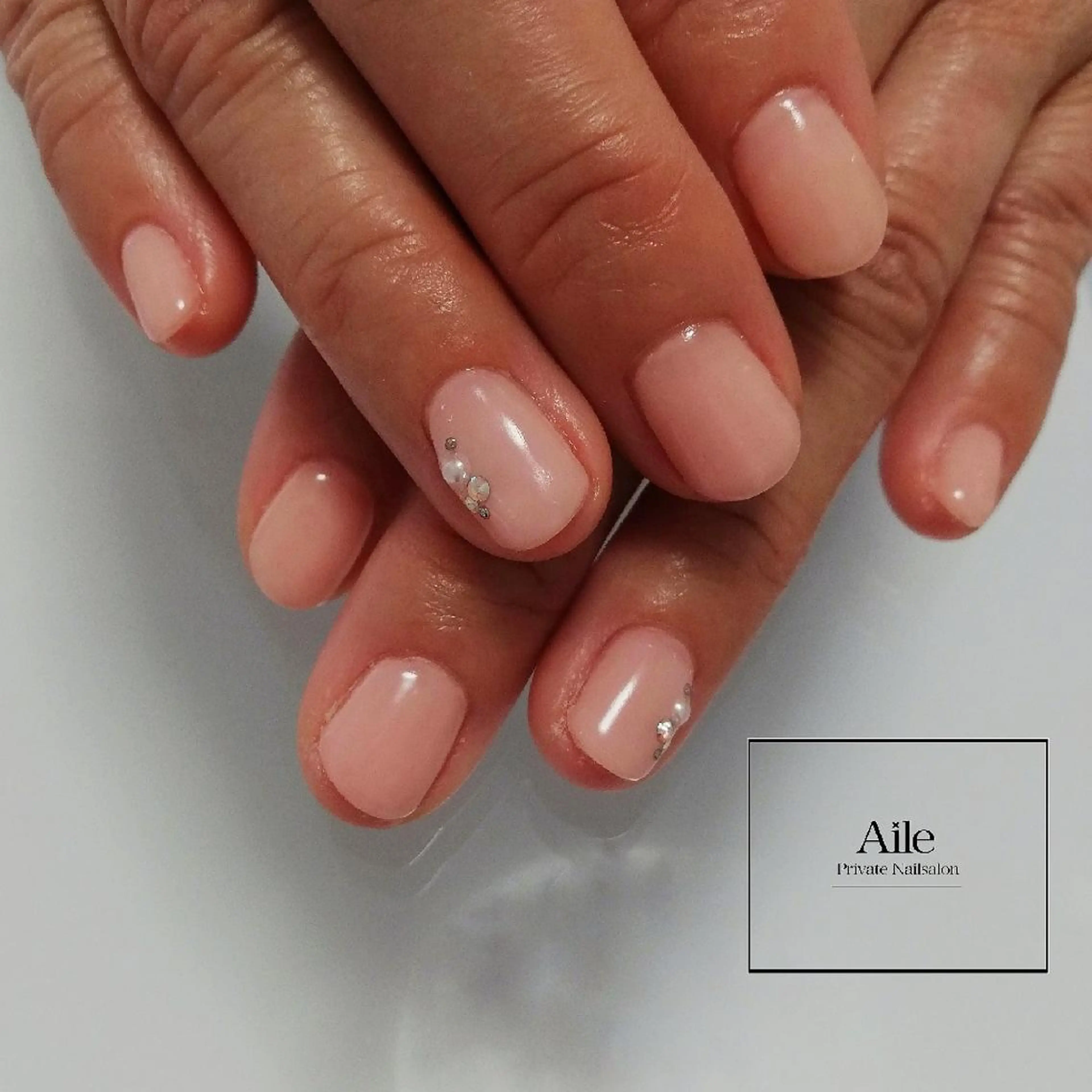 ネイル ピンク なが さきのネイルデザイン