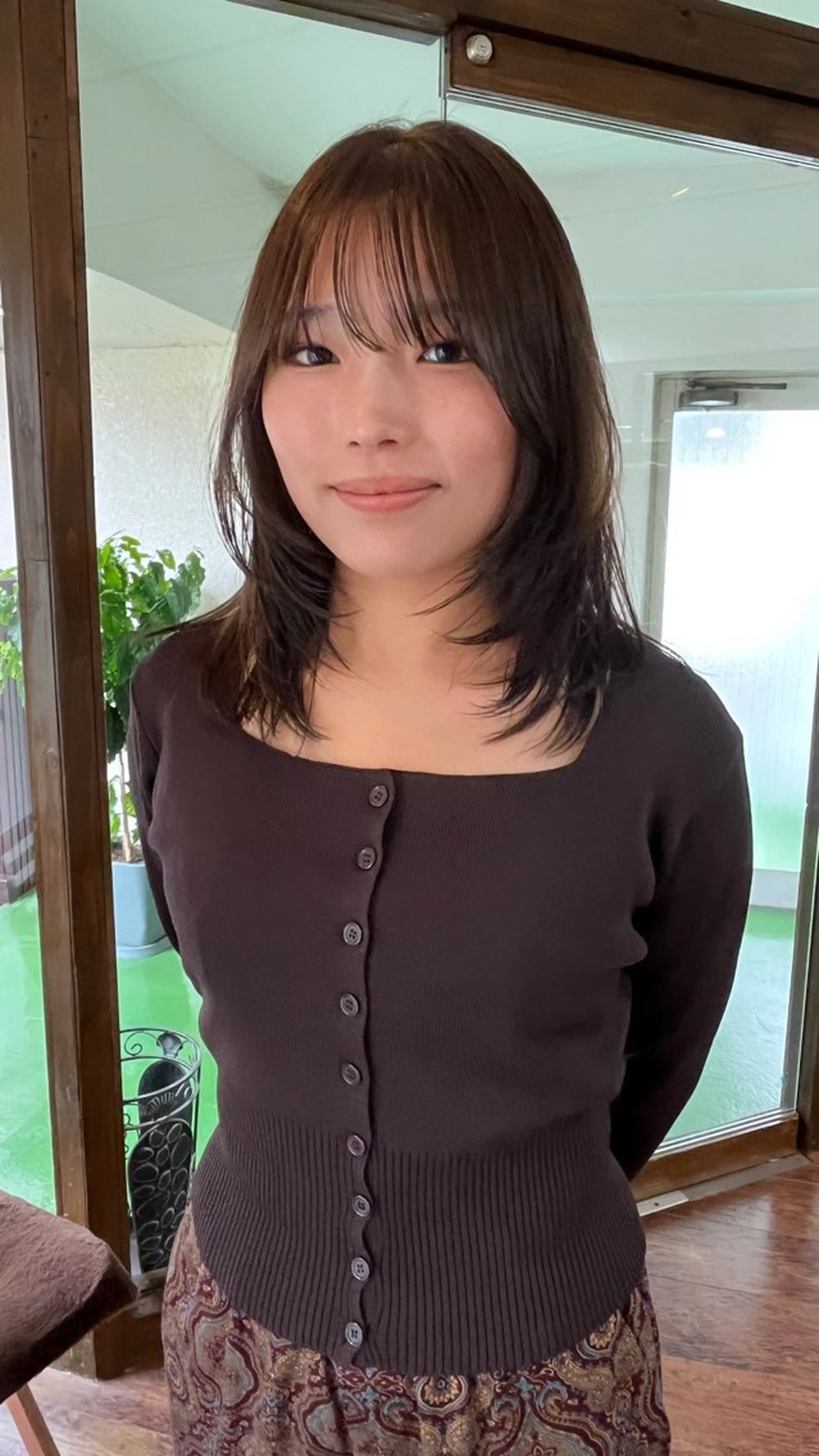 ミディアム レイヤーカット カット トリートメント heir studio Baretta所属・山本 銀次郎のヘアスタイル