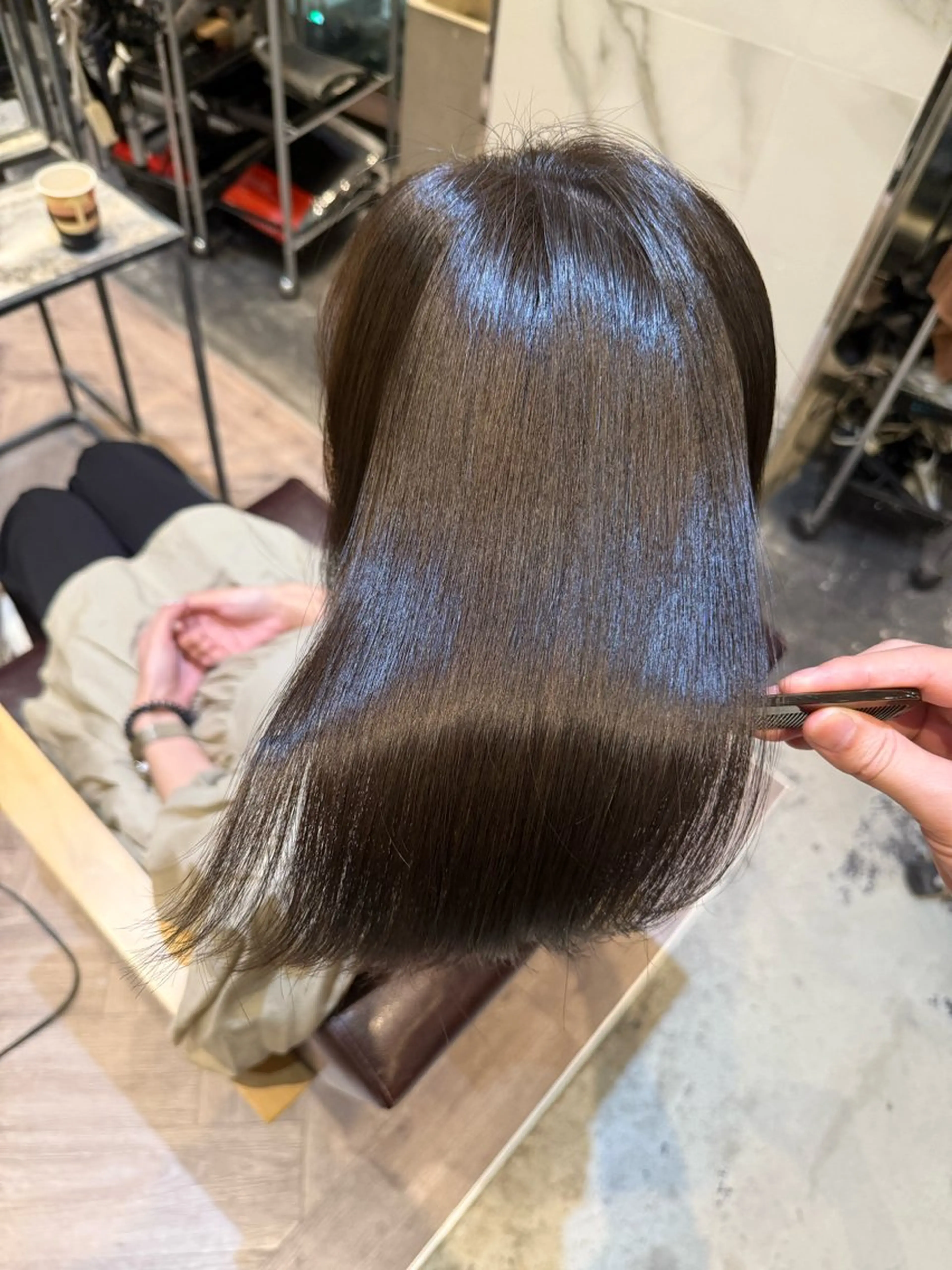 ミディアム 濱田 光希のヘアスタイル